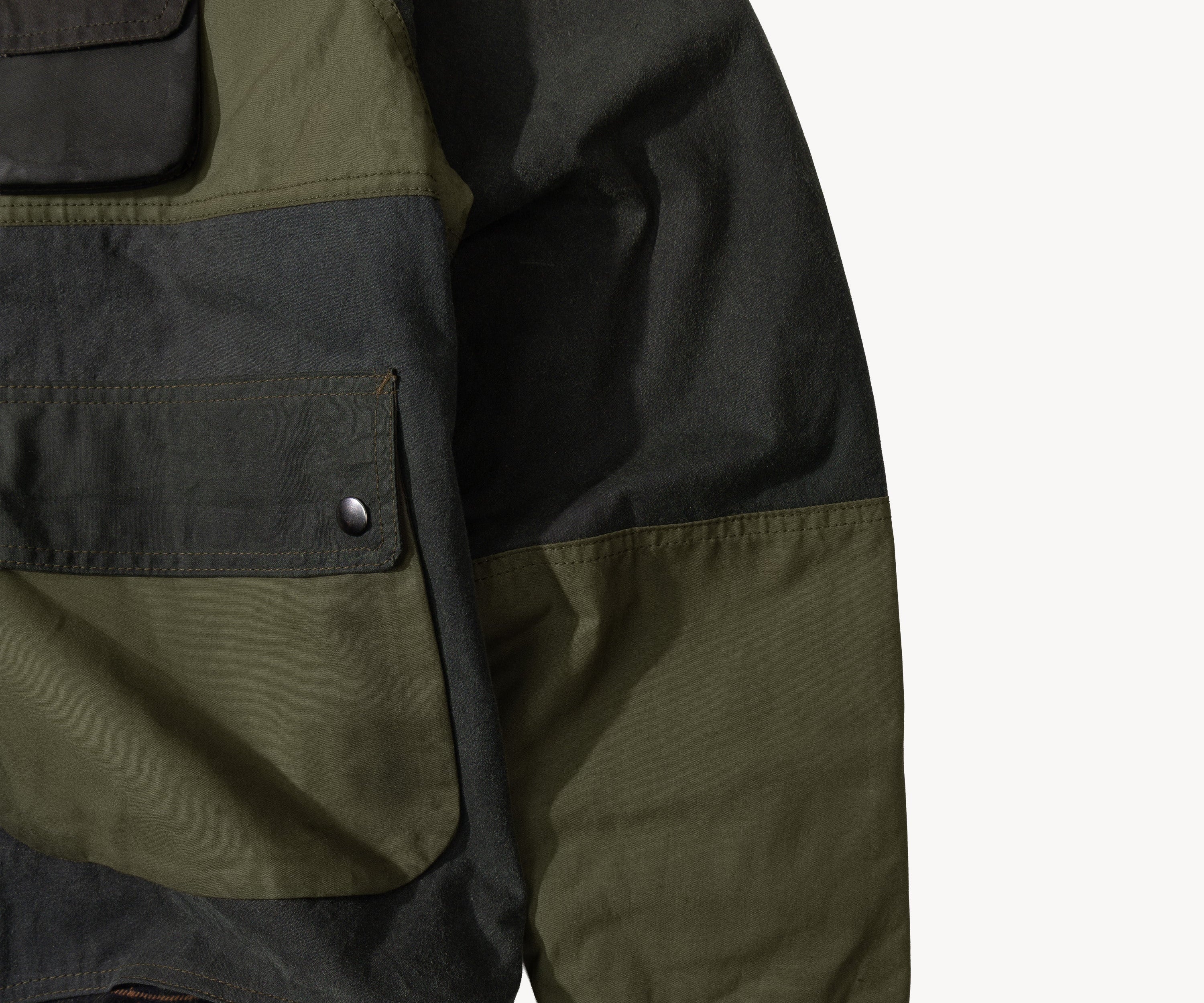 REWORK® FLY WAX JACKET - N° 036 Coats & Jackets LARGE / GREEN - BRUT Clothing US