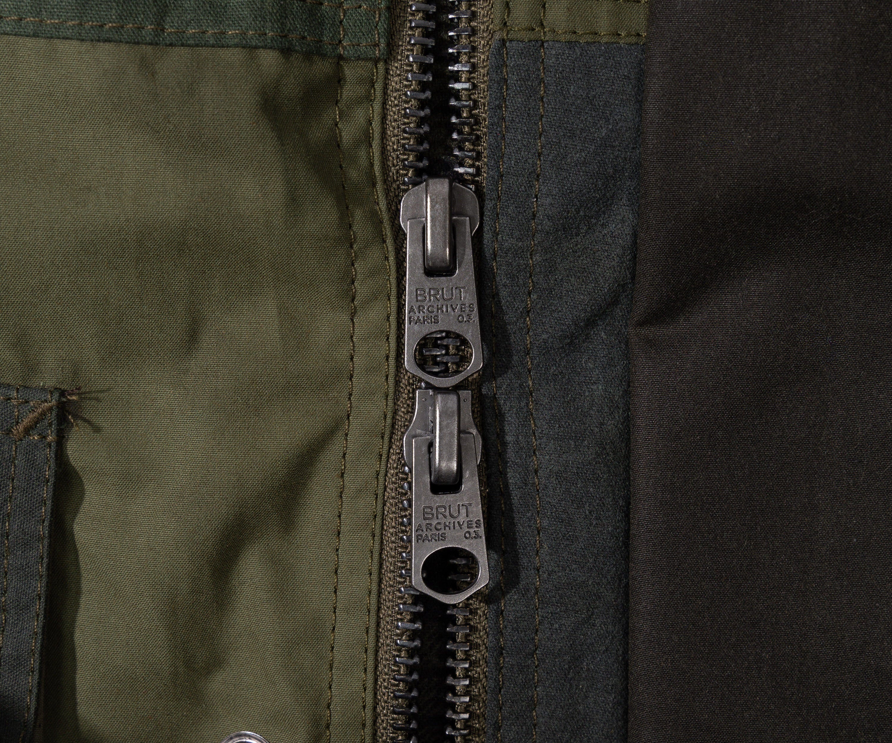 REWORK® FLY WAX JACKET - N° 036 Coats & Jackets LARGE / GREEN - BRUT Clothing US