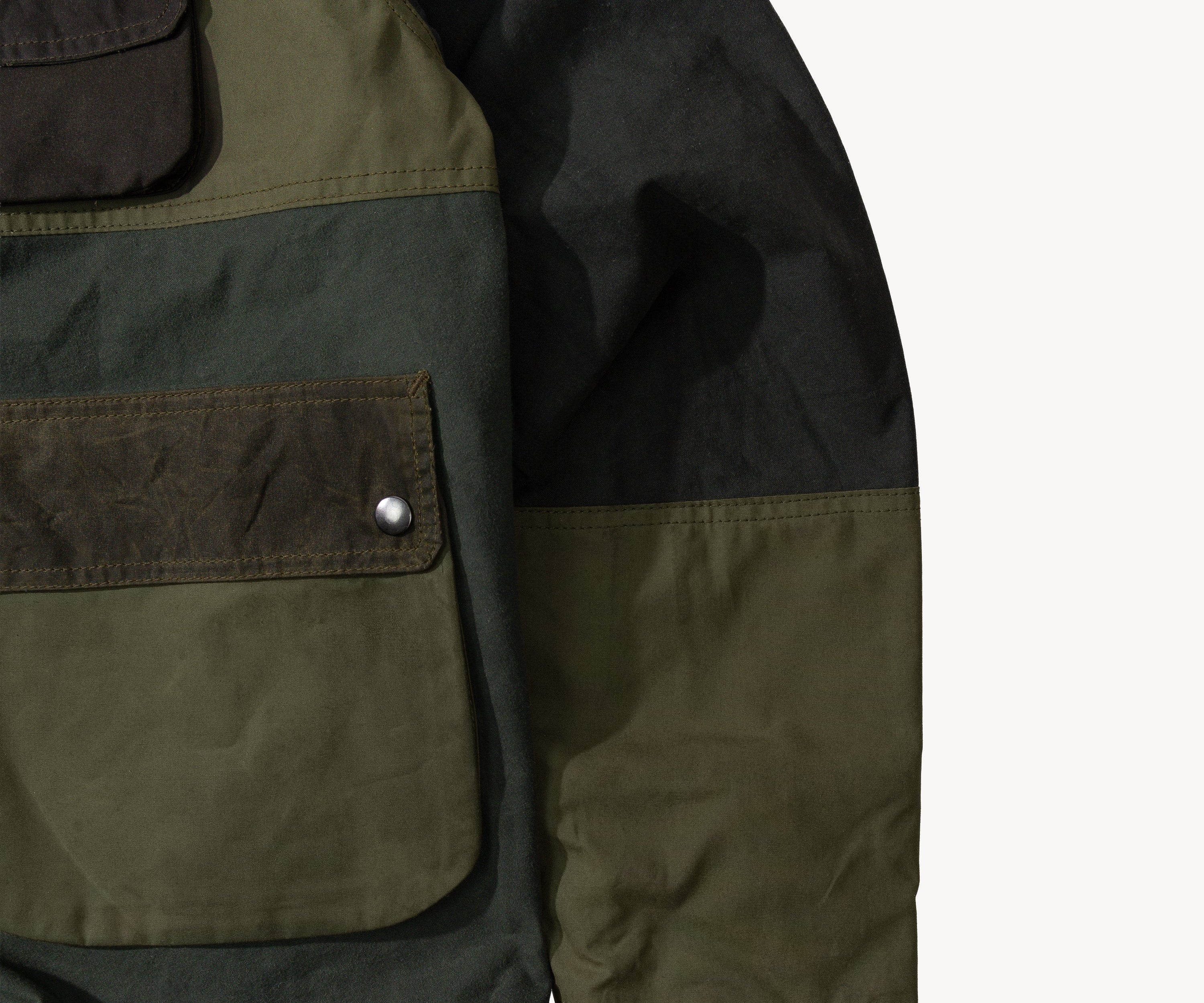 REWORK® FLY WAX JACKET - N° 037 Coats & Jackets LARGE / GREEN - BRUT Clothing US