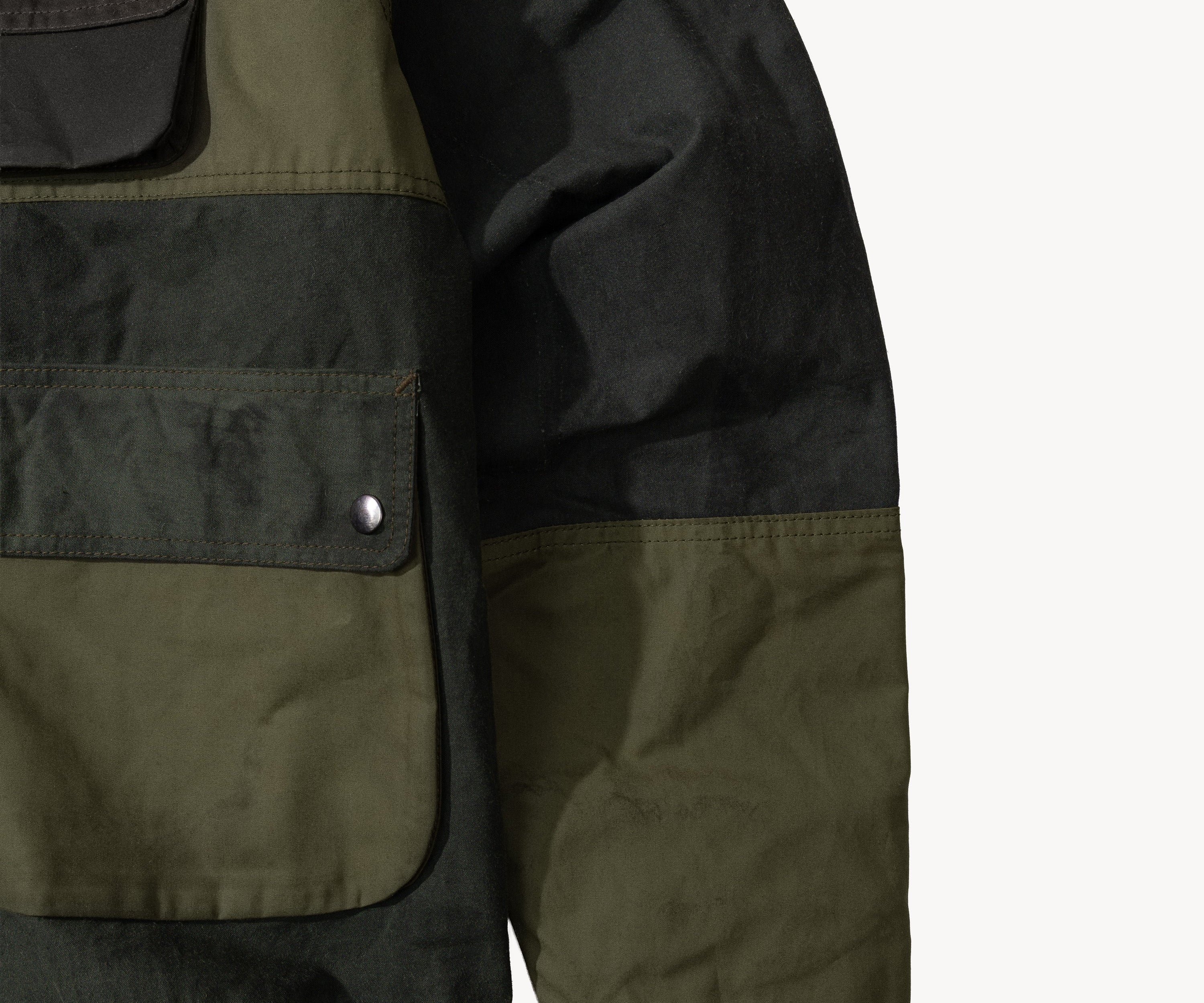 REWORK® FLY WAX JACKET - N° 038 Coats & Jackets LARGE / GREEN - BRUT Clothing US