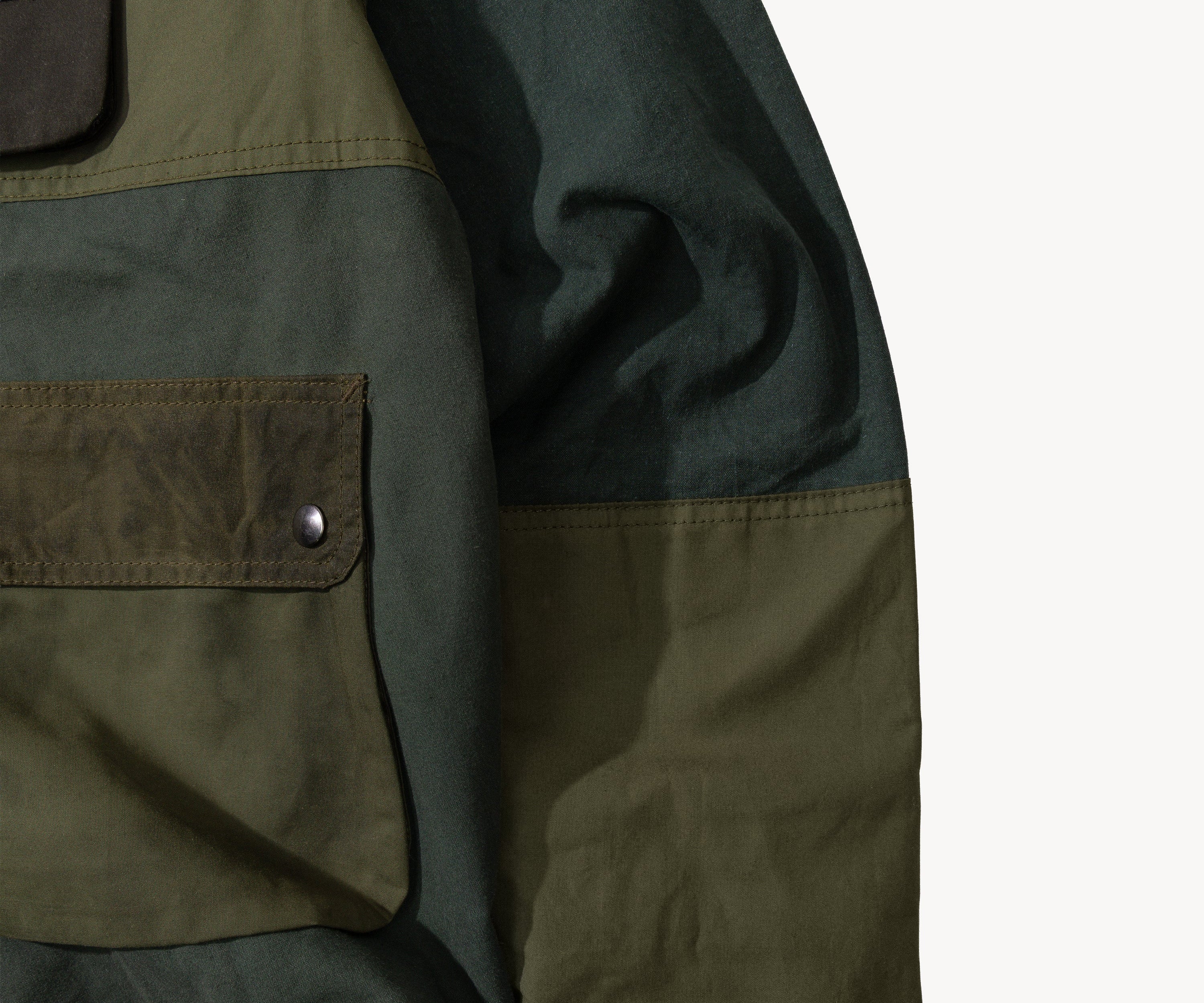 REWORK® FLY WAX JACKET - N° 041 Coats & Jackets LARGE / GREEN - BRUT Clothing US