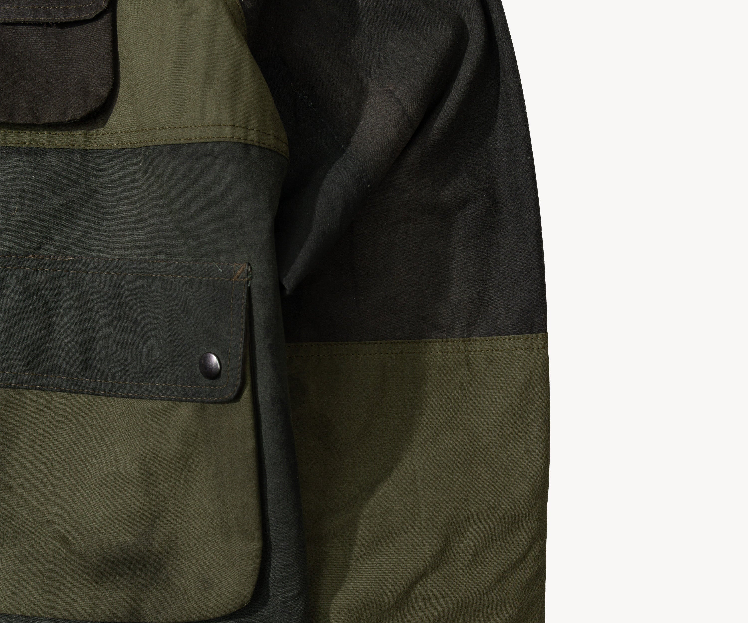 REWORK® FLY WAX JACKET - N° 042 Coats & Jackets LARGE / GREEN - BRUT Clothing US