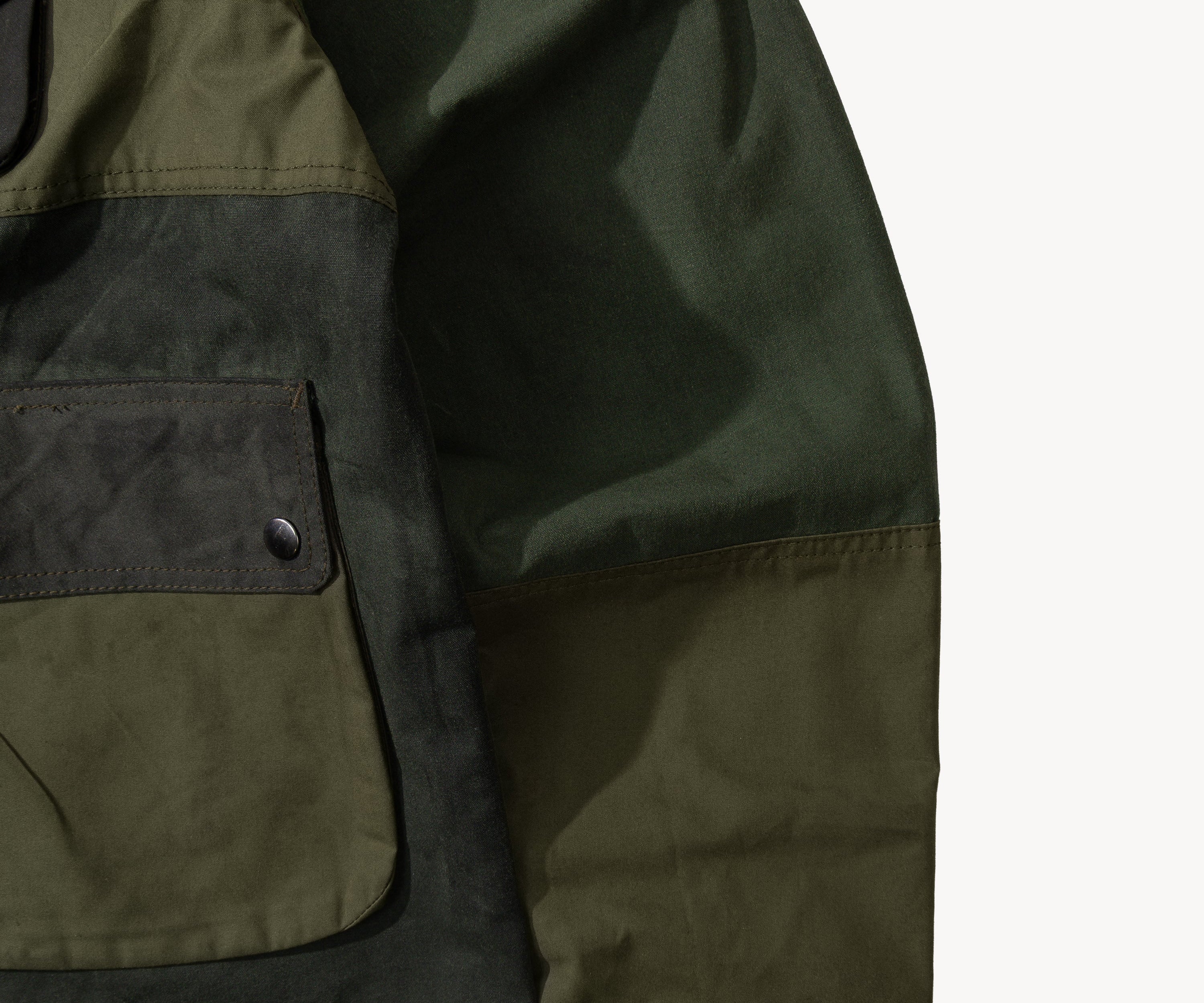 REWORK® FLY WAX JACKET - N° 043 Coats & Jackets LARGE / GREEN - BRUT Clothing US