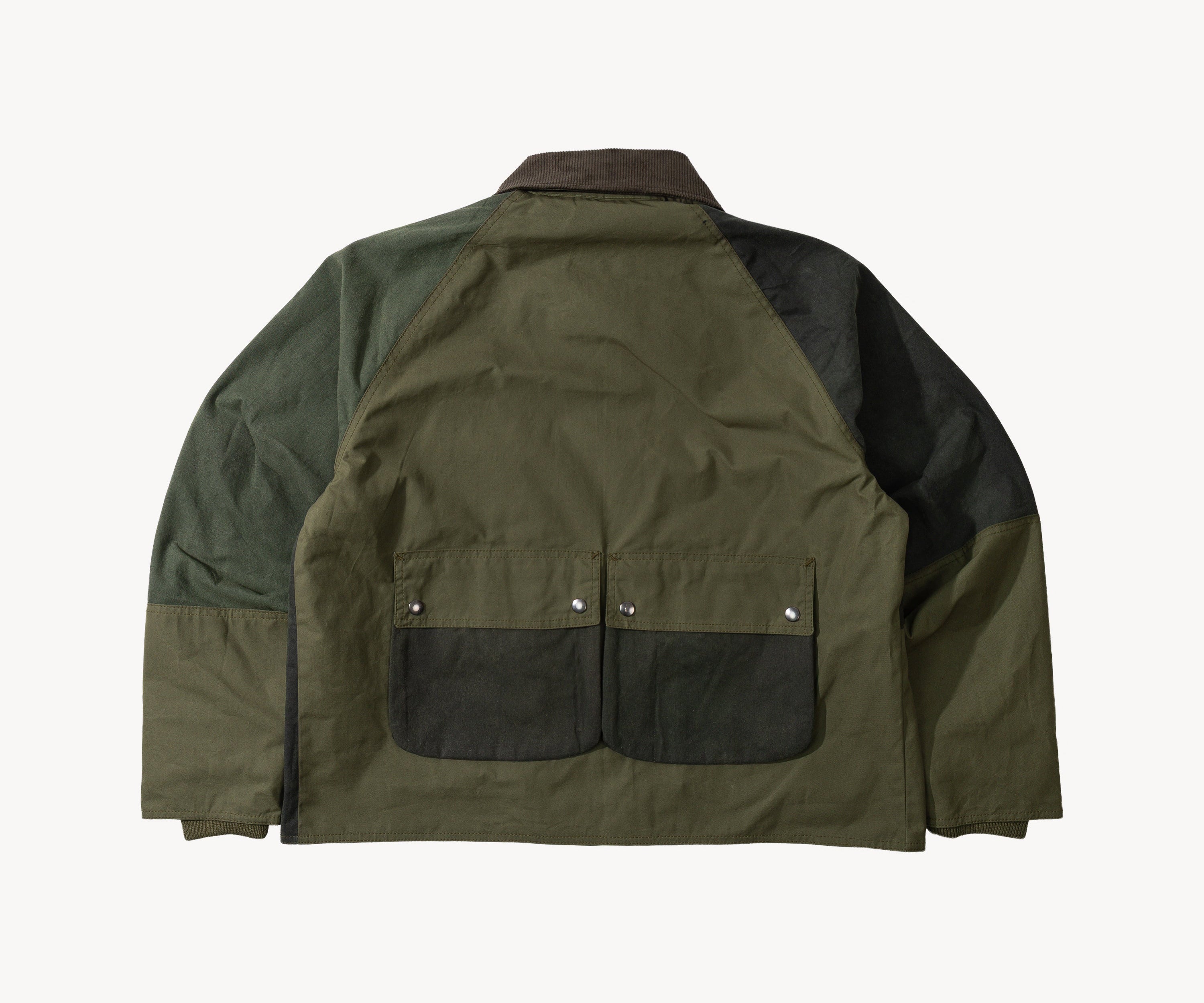 REWORK® FLY WAX JACKET - N° 043 Coats & Jackets LARGE / GREEN - BRUT Clothing US