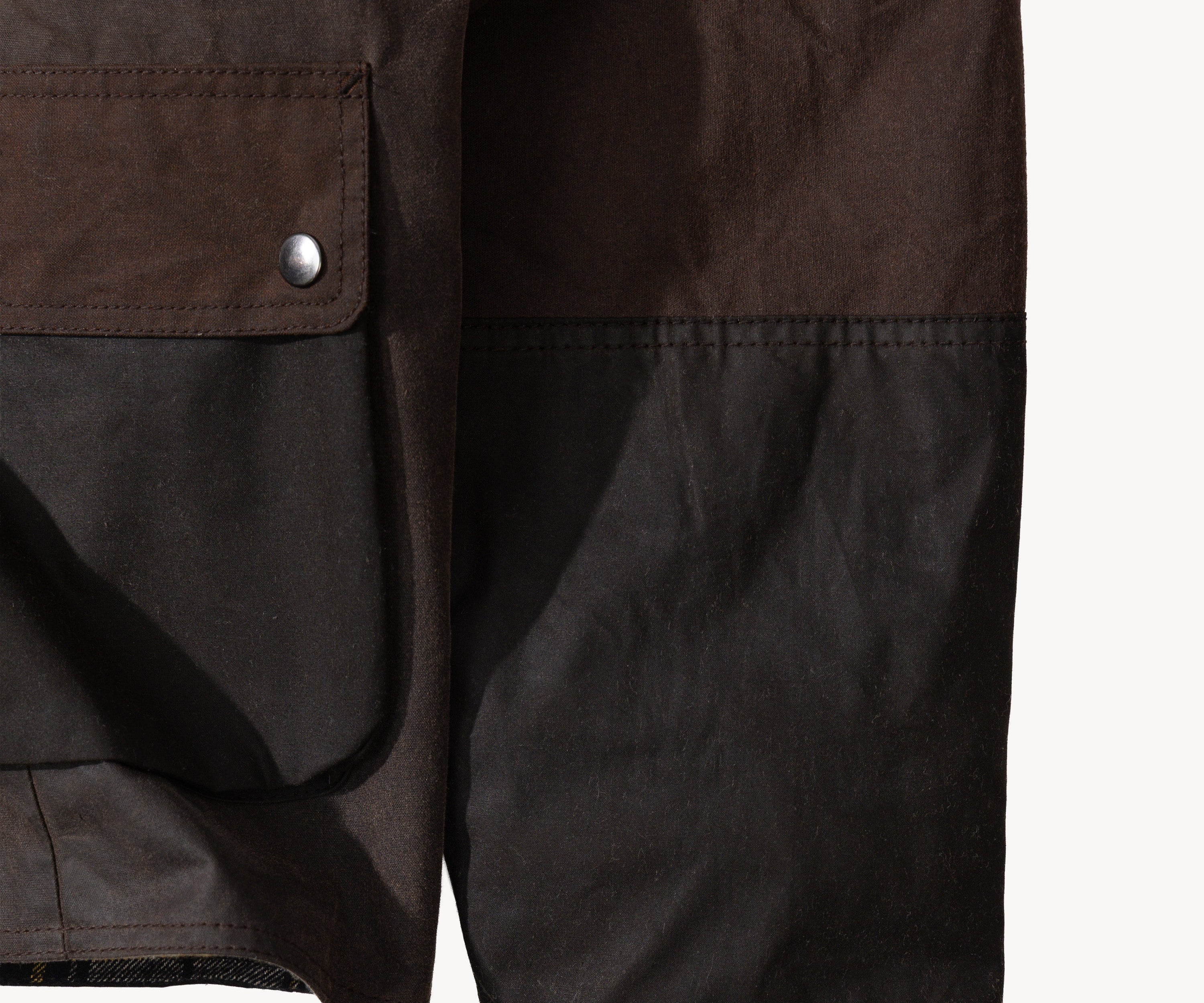 REWORK® FLY WAX JACKET - N° 047 Coats & Jackets LARGE / BROWN - BRUT Clothing US