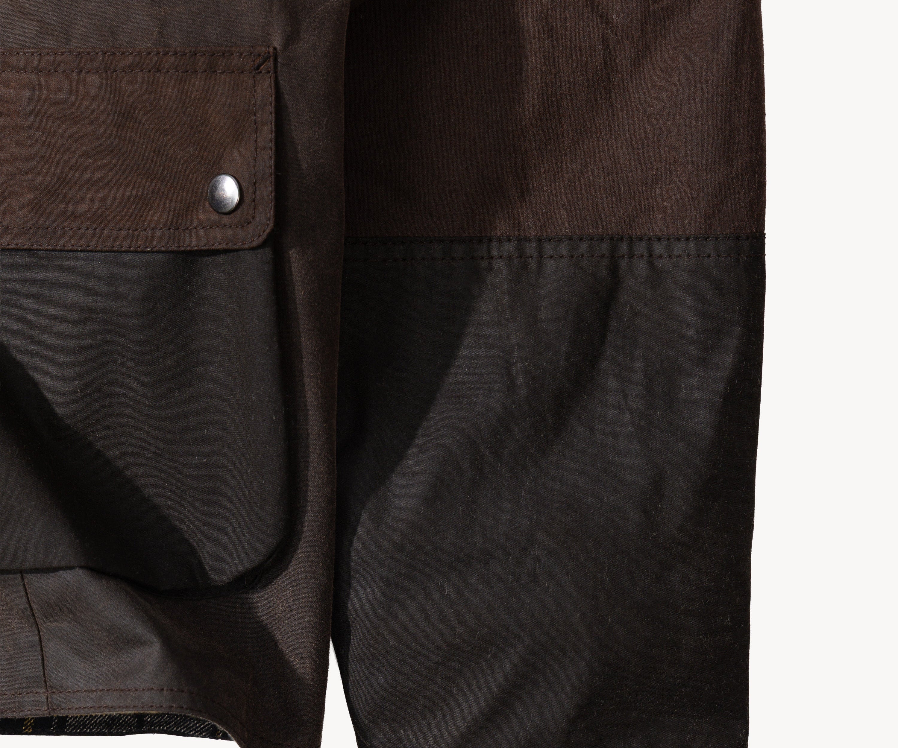 REWORK® FLY WAX JACKET - N° 047 Coats & Jackets LARGE / BROWN - BRUT Clothing US