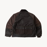 REWORK® FLY WAX JACKET - N° 047 Coats & Jackets LARGE / BROWN - BRUT Clothing US