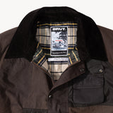 REWORK® FLY WAX JACKET - N° 048 Coats & Jackets LARGE / BROWN - BRUT Clothing US