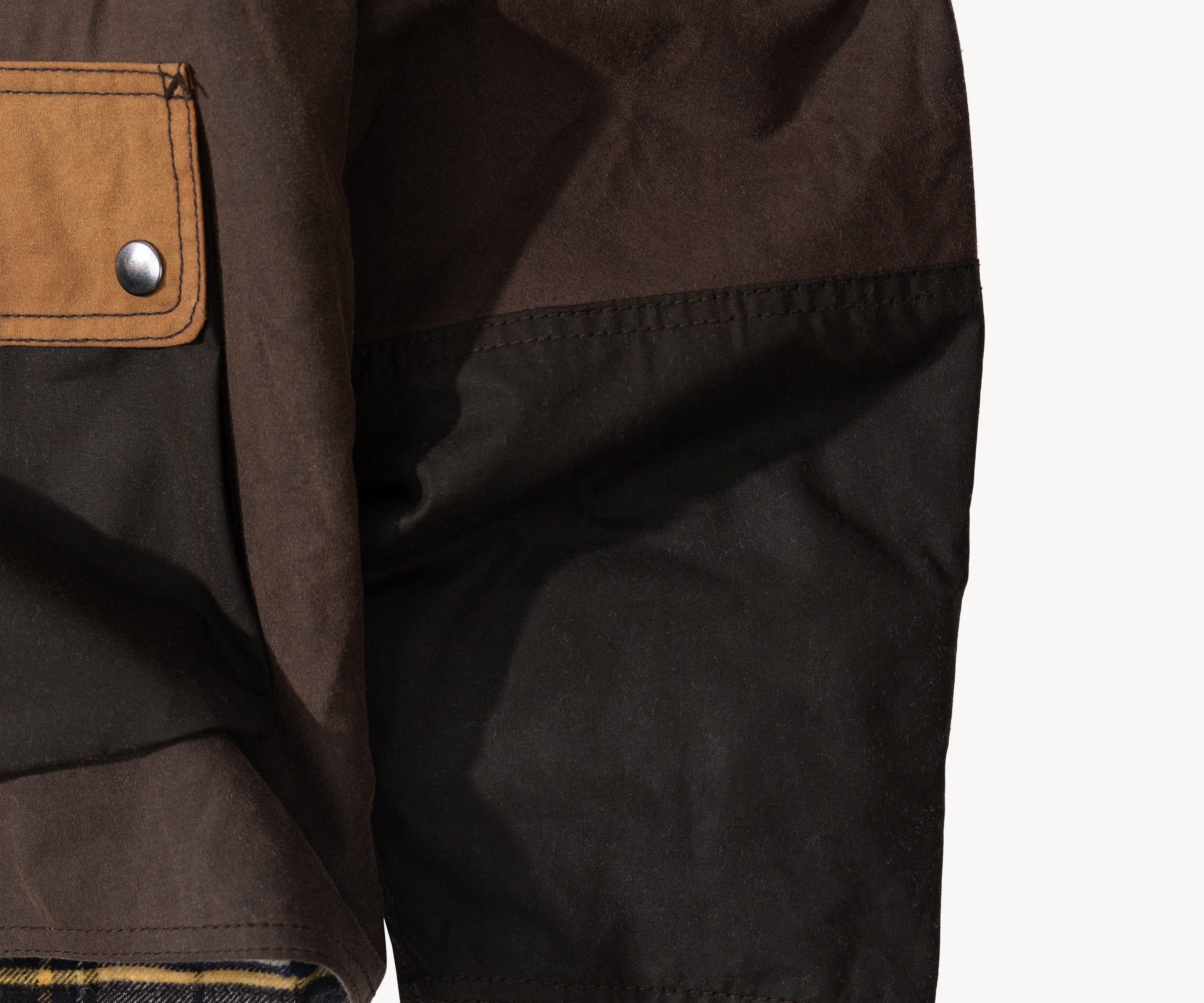 REWORK® FLY WAX JACKET - N° 048 Coats & Jackets LARGE / BROWN - BRUT Clothing US