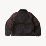 REWORK® FLY WAX JACKET - N° 048 Coats & Jackets LARGE / BROWN - BRUT Clothing US