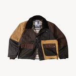 REWORK® FLY WAX JACKET - N° 049 Coats & Jackets LARGE / BROWN - BRUT Clothing US
