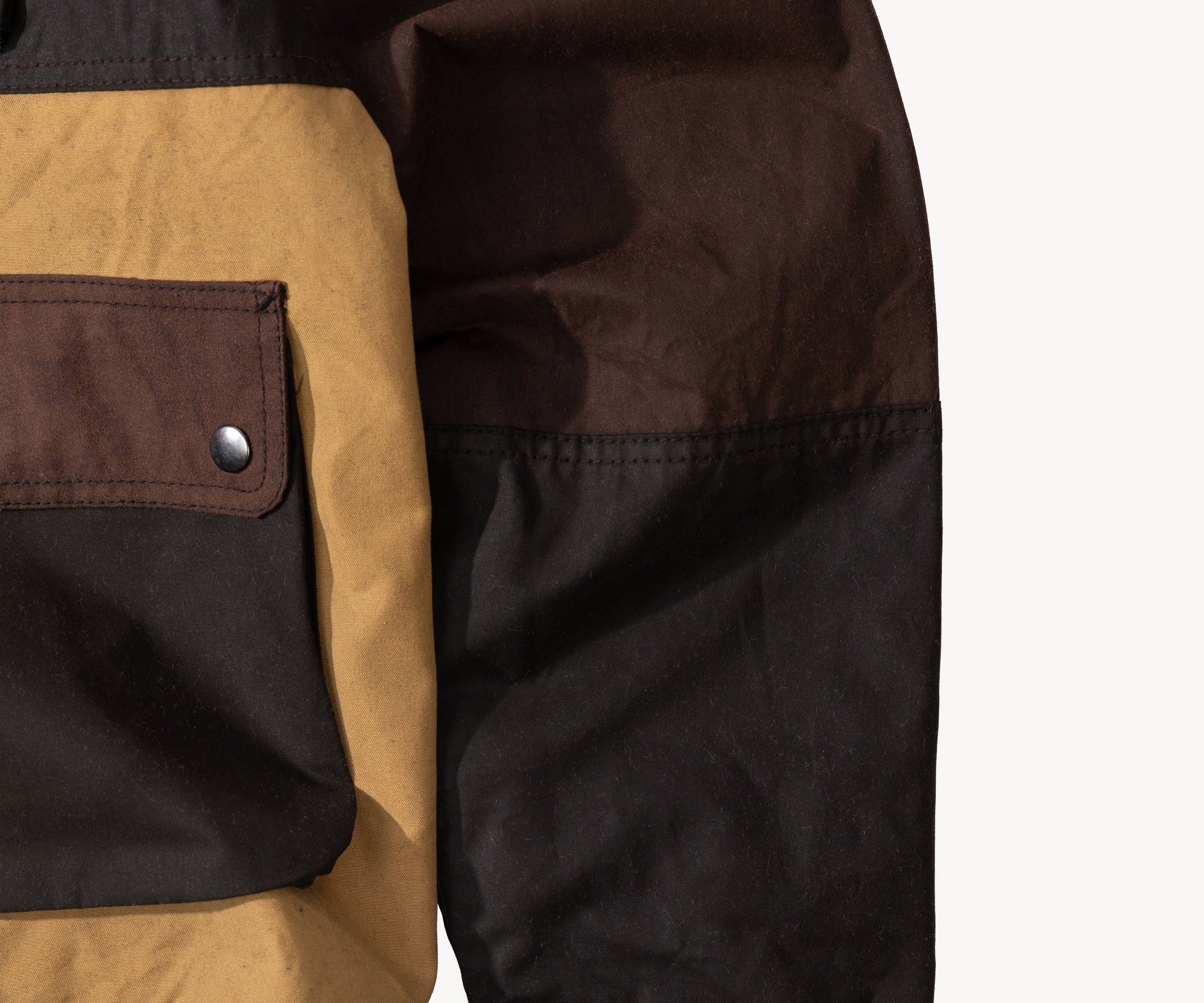 REWORK® FLY WAX JACKET - N° 049 Coats & Jackets LARGE / BROWN - BRUT Clothing US