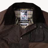 REWORK® FLY WAX JACKET - N° 050 Coats & Jackets LARGE / BROWN - BRUT Clothing US