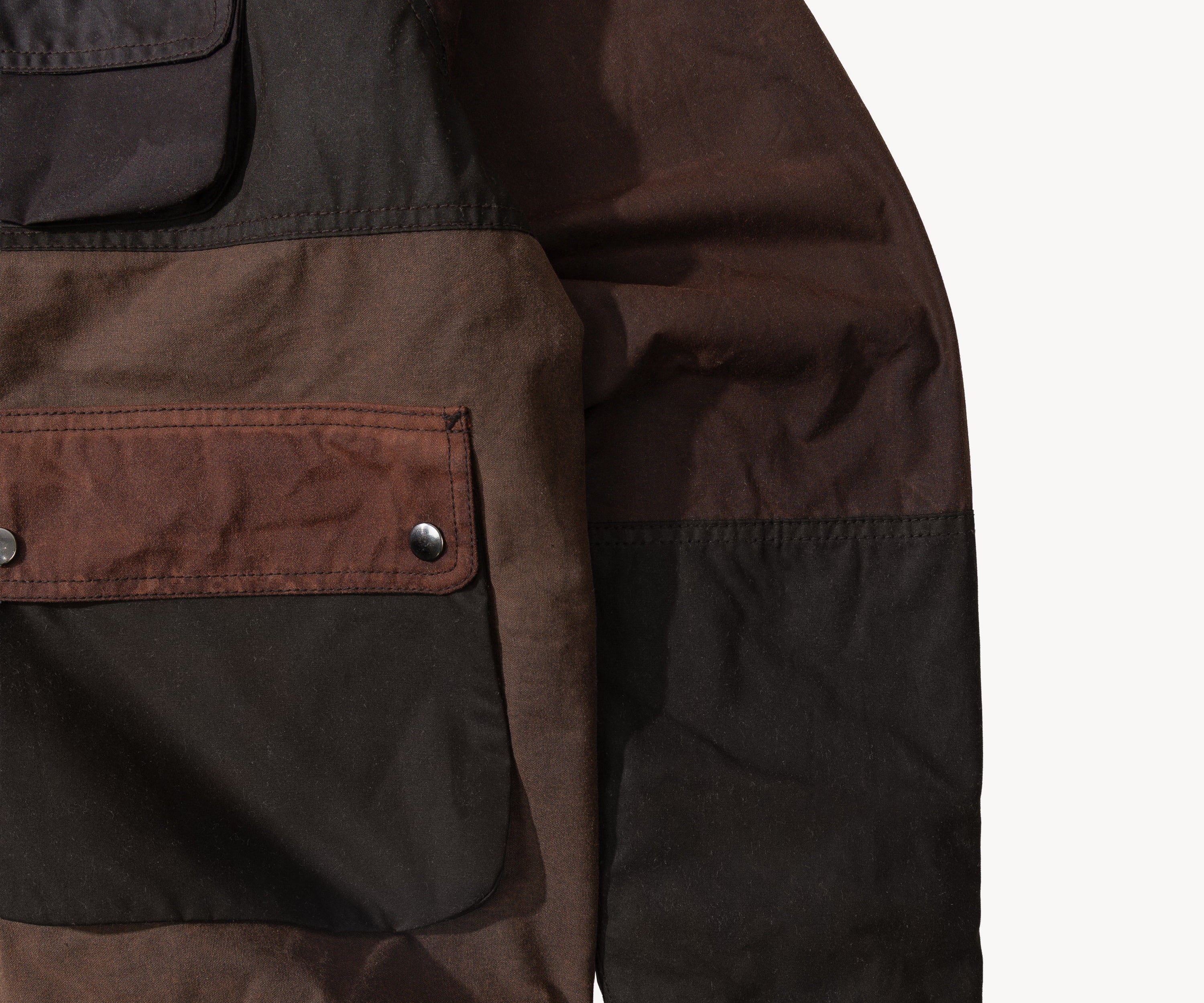 REWORK® FLY WAX JACKET - N° 050 Coats & Jackets LARGE / BROWN - BRUT Clothing US