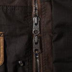 REWORK® FLY WAX JACKET - N° 051 Coats & Jackets LARGE / BROWN - BRUT Clothing US