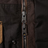 REWORK® FLY WAX JACKET - N° 051 Coats & Jackets LARGE / BROWN - BRUT Clothing US