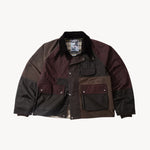 REWORK® FLY WAX JACKET - N° 052 Coats & Jackets LARGE / BROWN - BRUT Clothing US