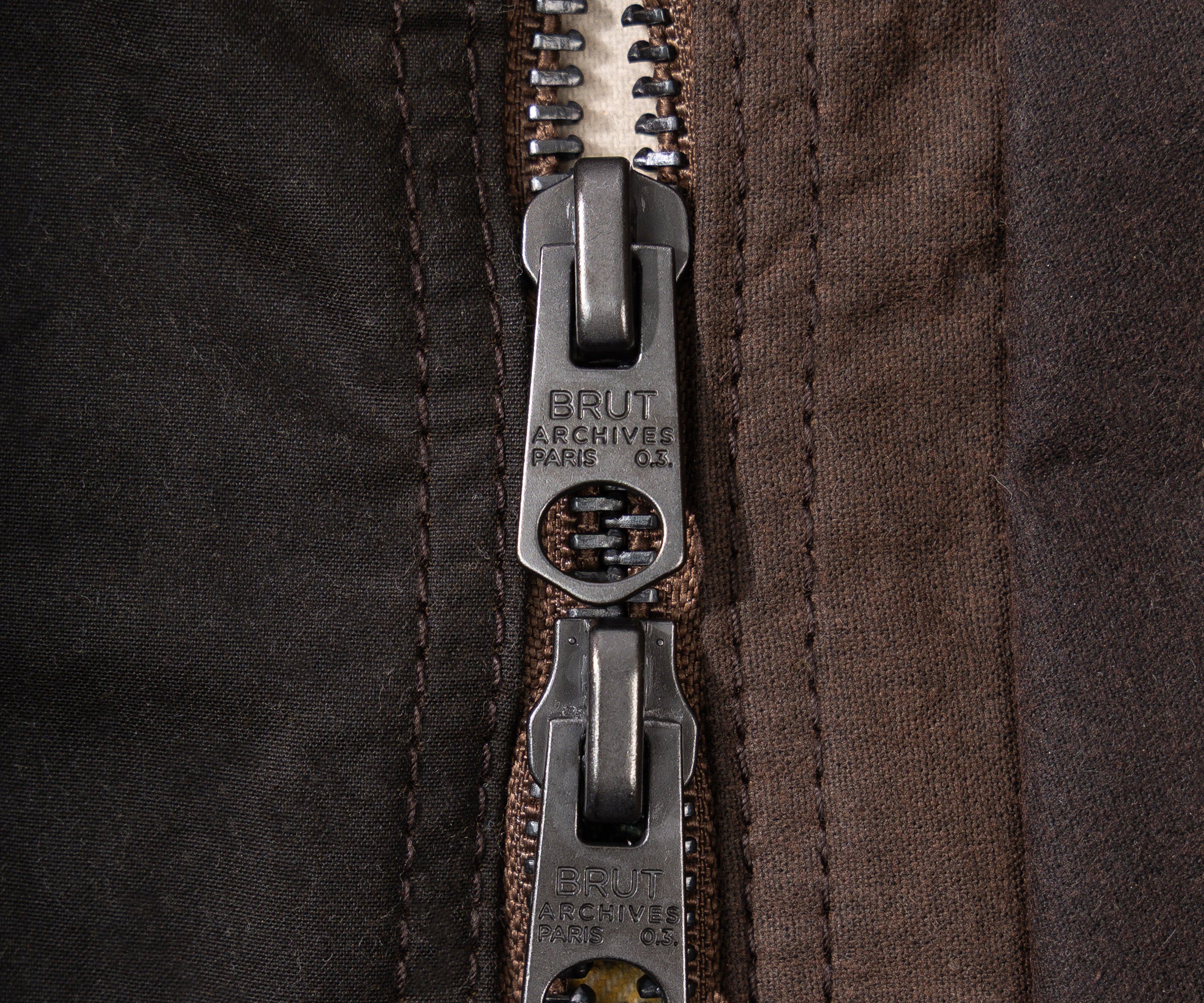 REWORK® FLY WAX JACKET - N° 052 Coats & Jackets LARGE / BROWN - BRUT Clothing US