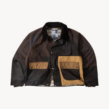 REWORK® FLY WAX JACKET - N° 053 Coats & Jackets LARGE / BROWN - BRUT Clothing US