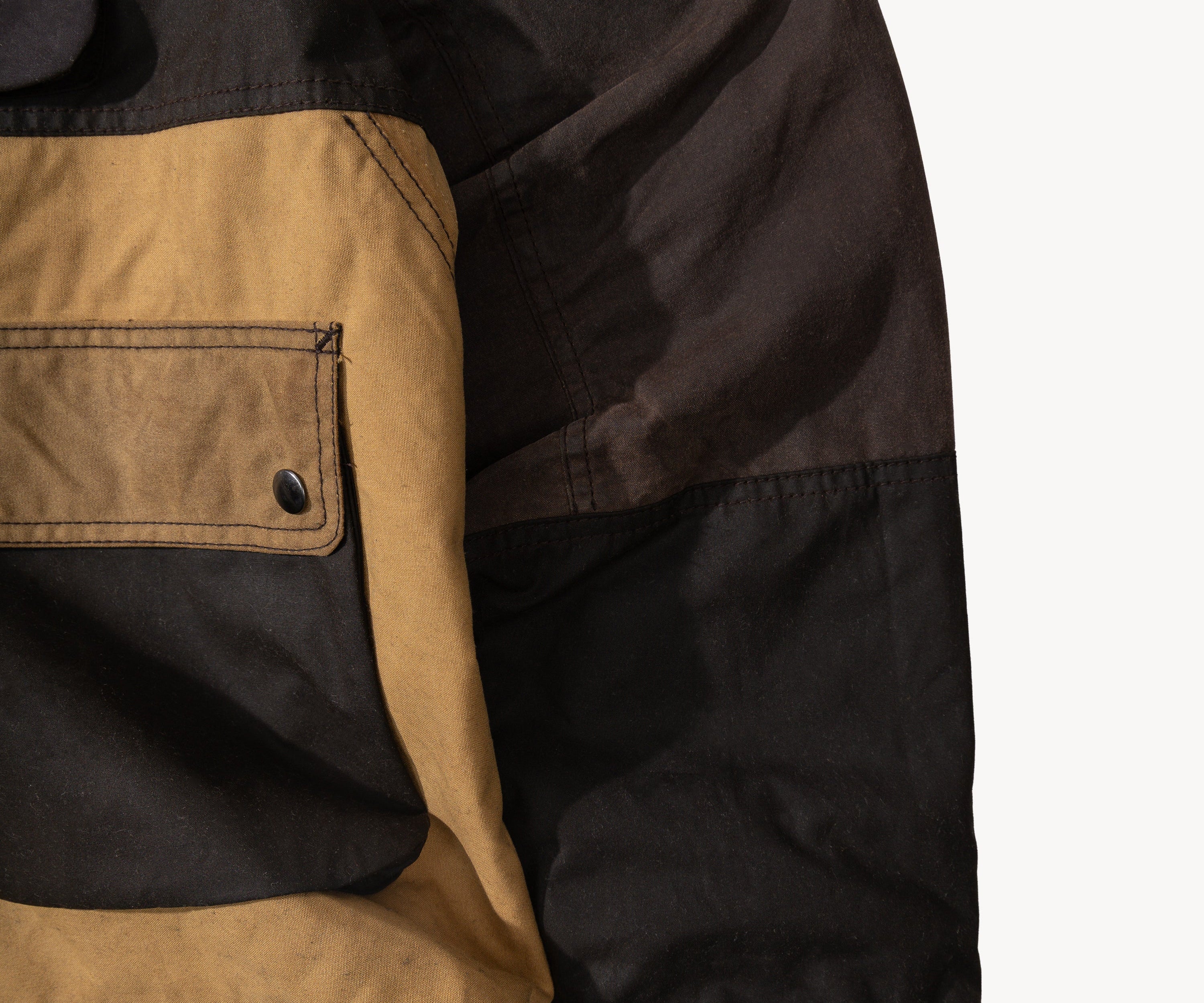 REWORK® FLY WAX JACKET - N° 053 Coats & Jackets LARGE / BROWN - BRUT Clothing US
