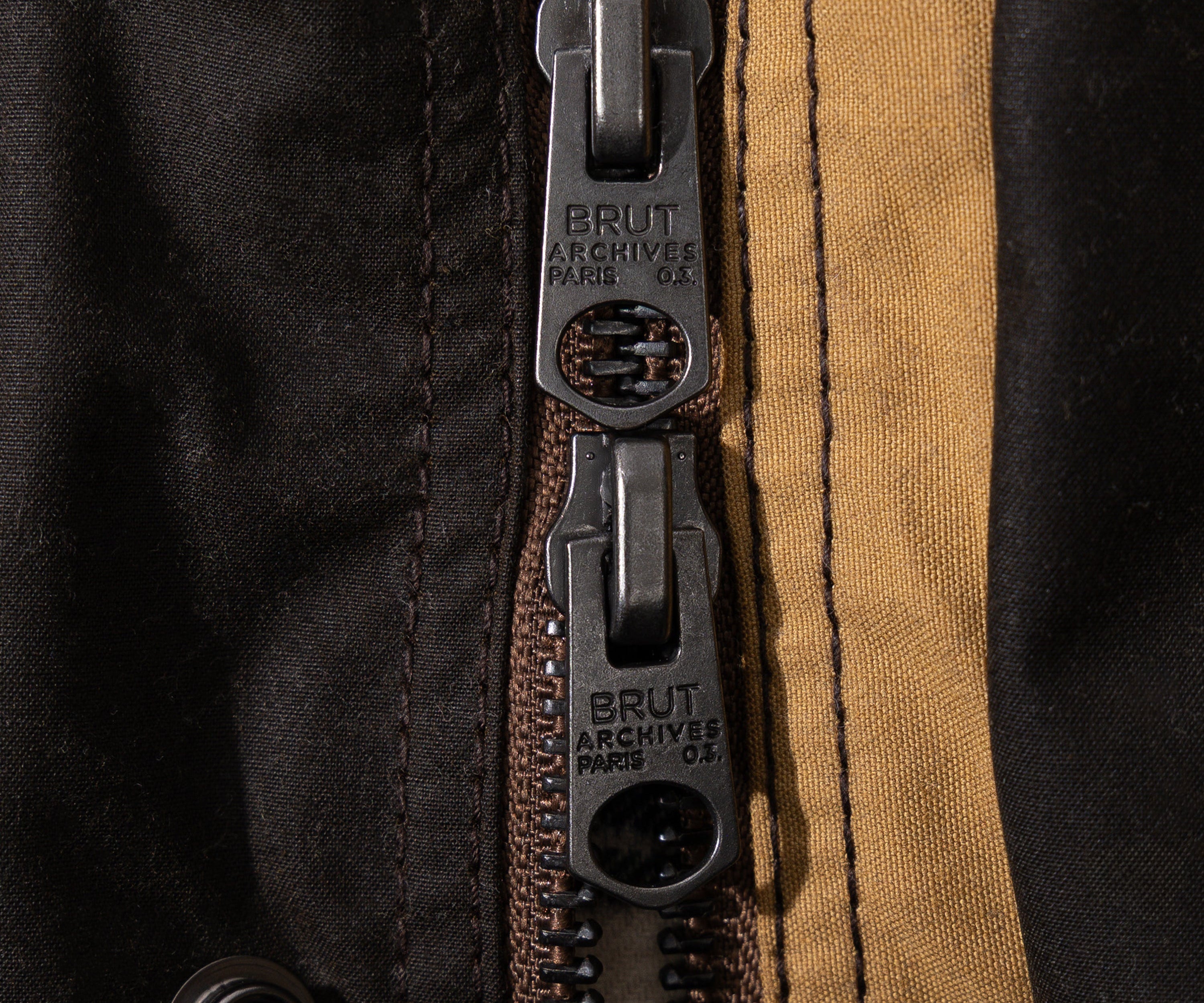 REWORK® FLY WAX JACKET - N° 053 Coats & Jackets LARGE / BROWN - BRUT Clothing US