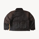 REWORK® FLY WAX JACKET - N° 053 Coats & Jackets LARGE / BROWN - BRUT Clothing US
