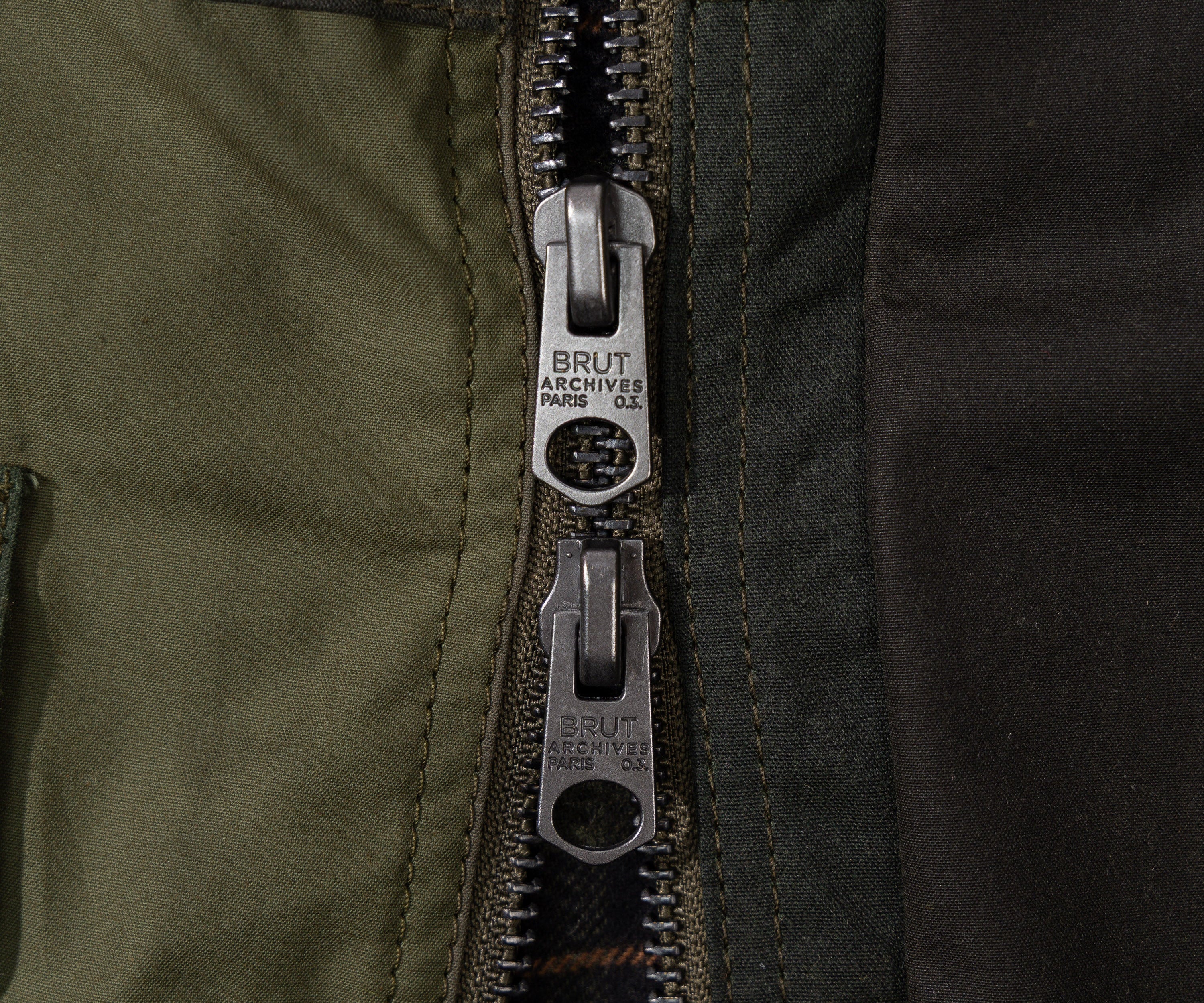 REWORK® FLY WAX JACKET - N° 043 Coats & Jackets LARGE / GREEN - BRUT Clothing US