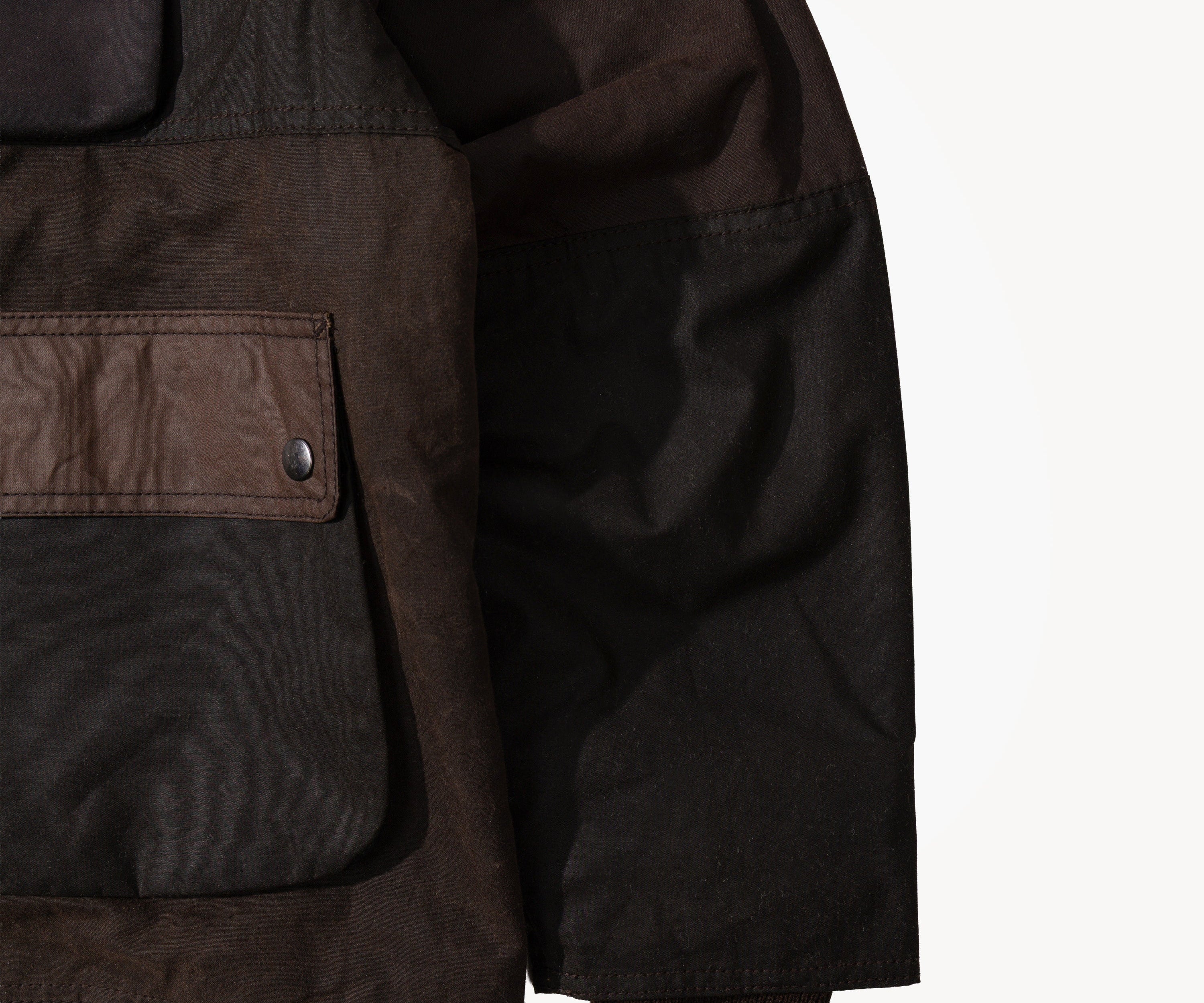 REWORK® FLY WAX JACKET - N° 030 Coats & Jackets MEDIUM / BROWN - BRUT Clothing US