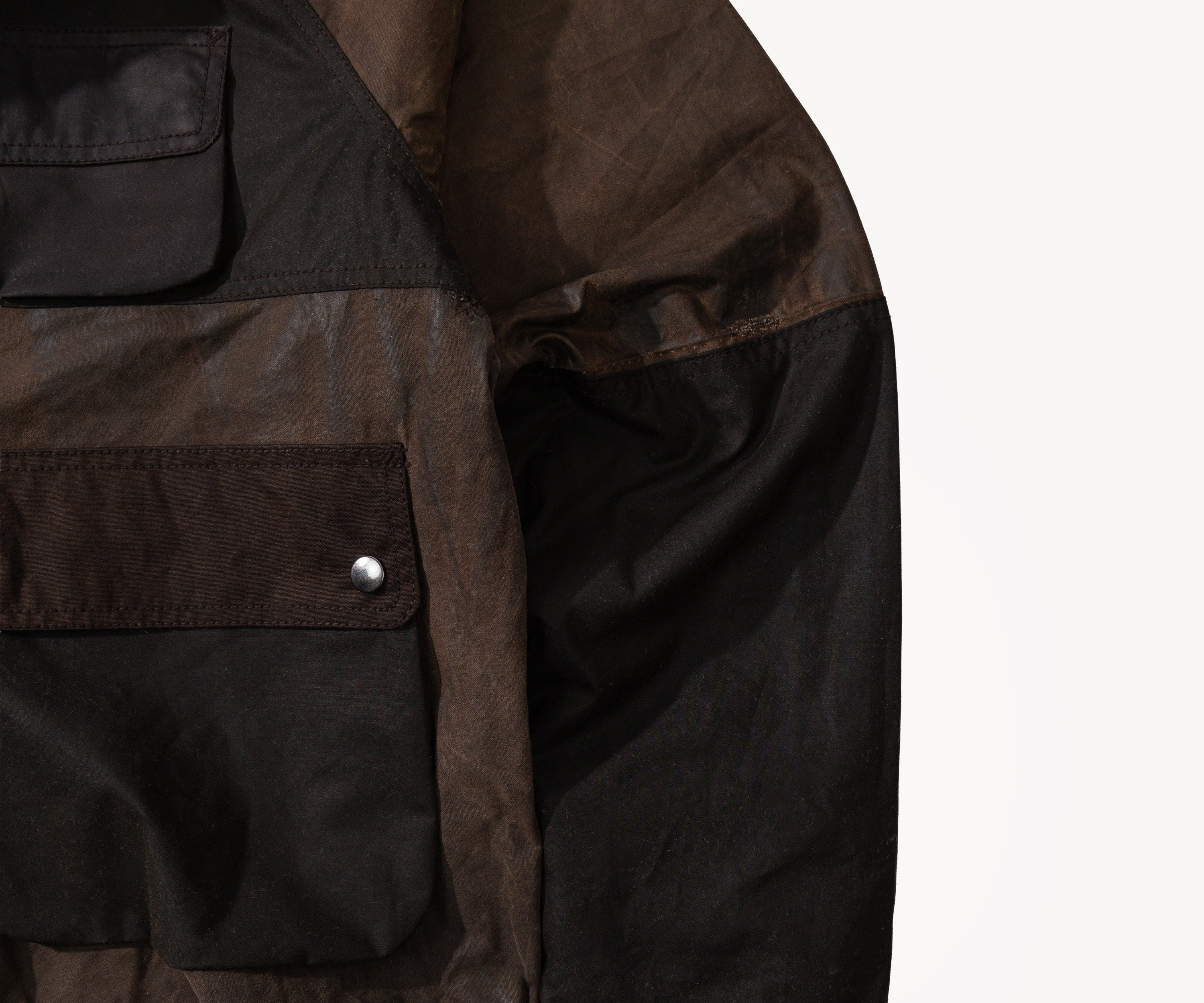 REWORK® FLY WAX JACKET - N° 031 Coats & Jackets MEDIUM / BROWN - BRUT Clothing US