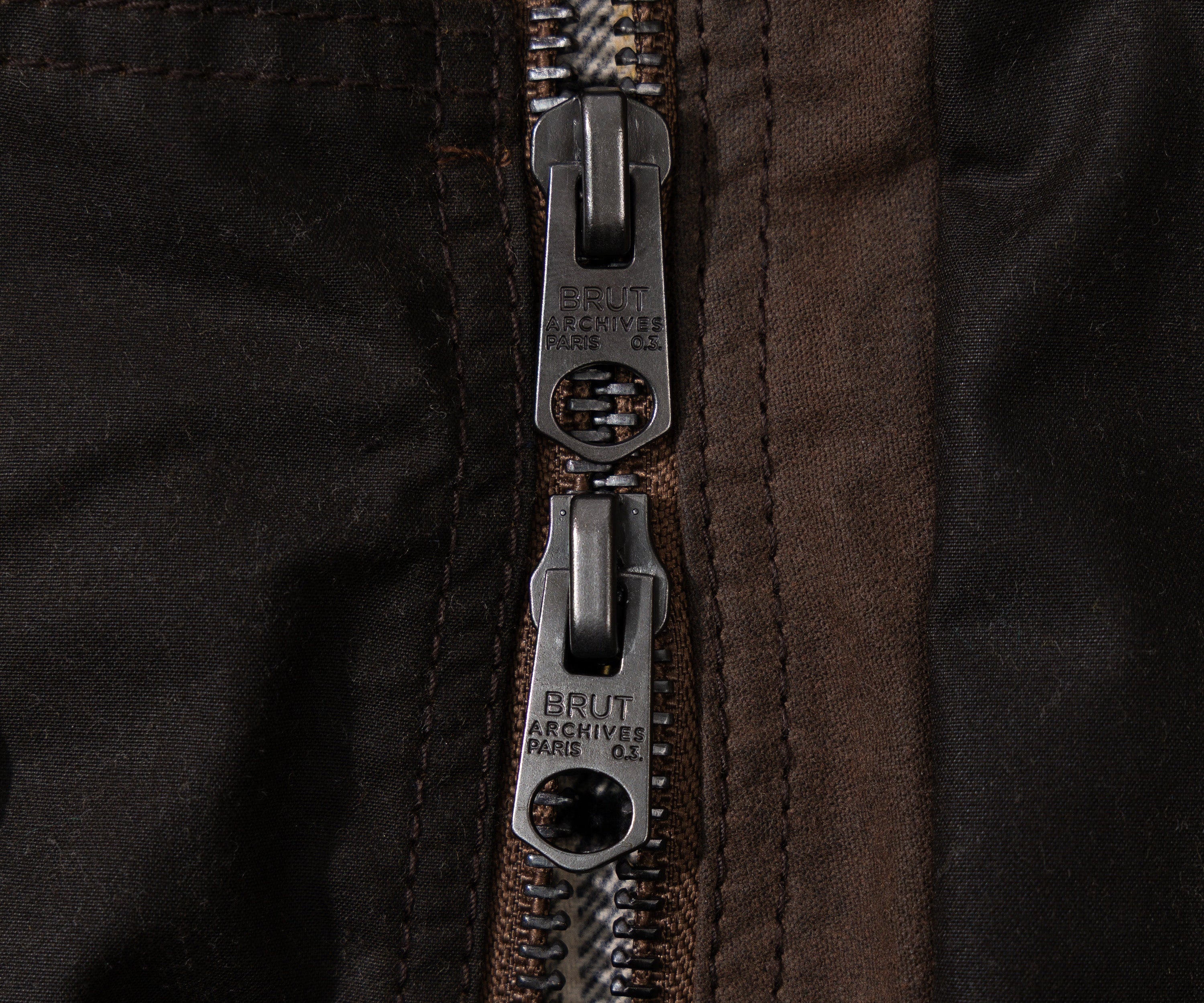 REWORK® FLY WAX JACKET - N° 031 Coats & Jackets MEDIUM / BROWN - BRUT Clothing US