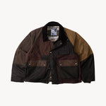 REWORK® FLY WAX JACKET - N° 032 Coats & Jackets MEDIUM / BROWN - BRUT Clothing US