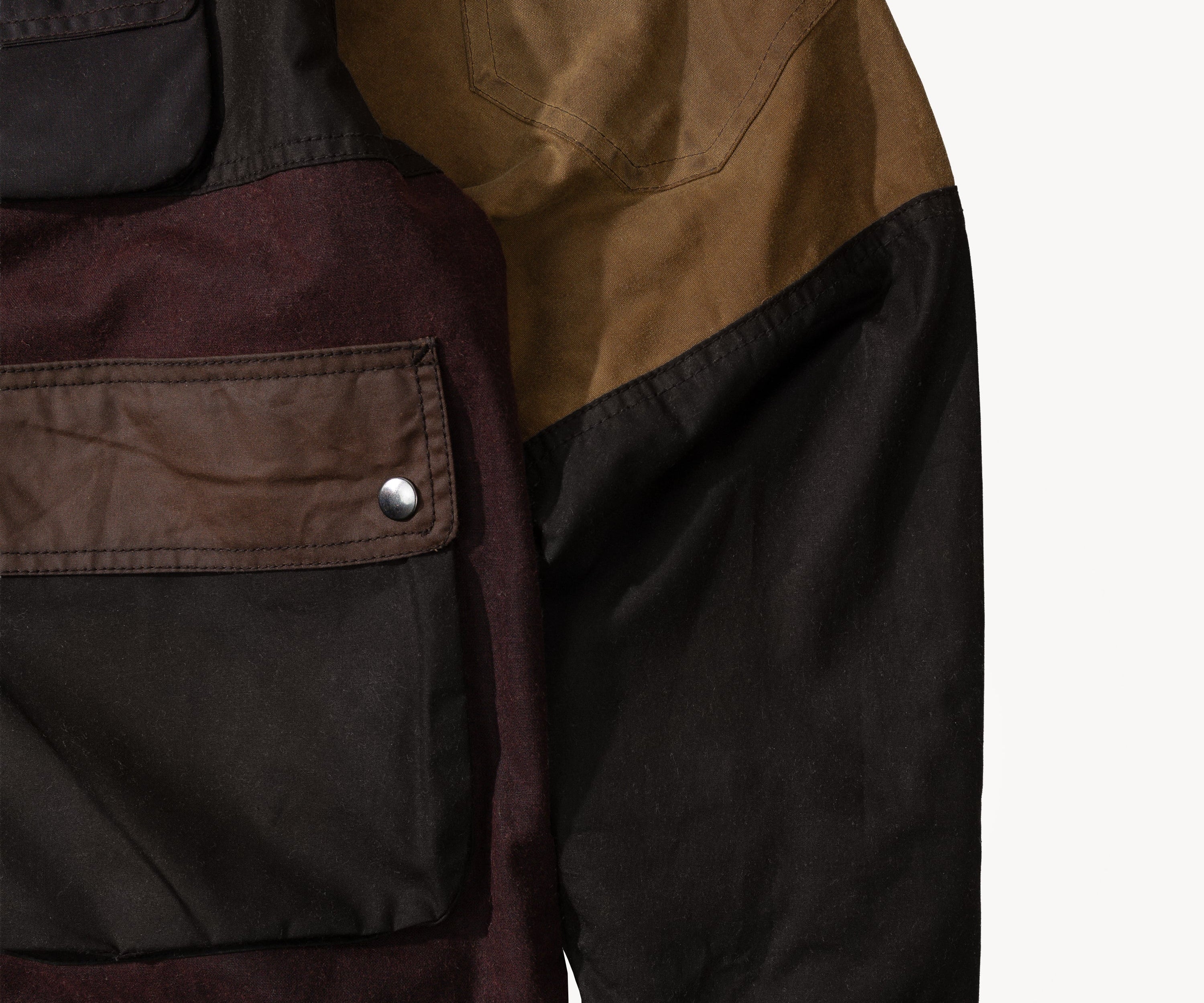 REWORK® FLY WAX JACKET - N° 032 Coats & Jackets MEDIUM / BROWN - BRUT Clothing US