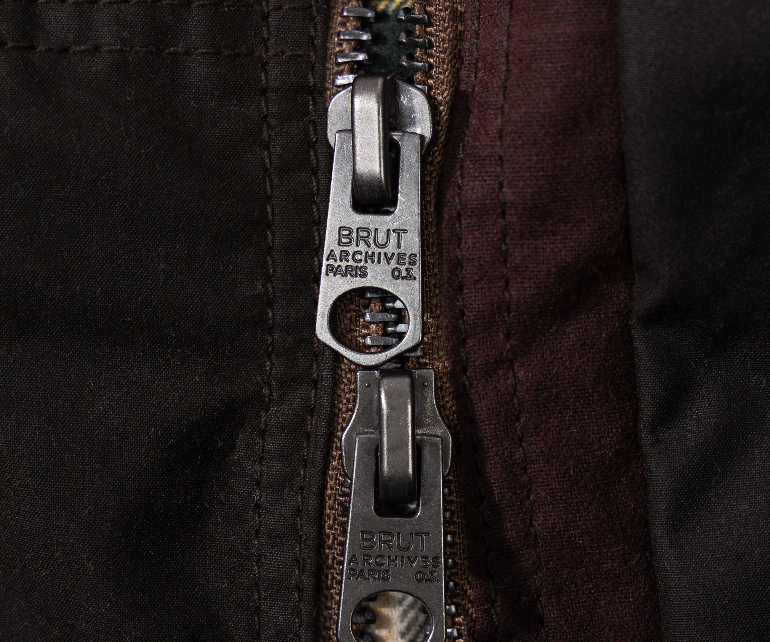 REWORK® FLY WAX JACKET - N° 032 Coats & Jackets MEDIUM / BROWN - BRUT Clothing US