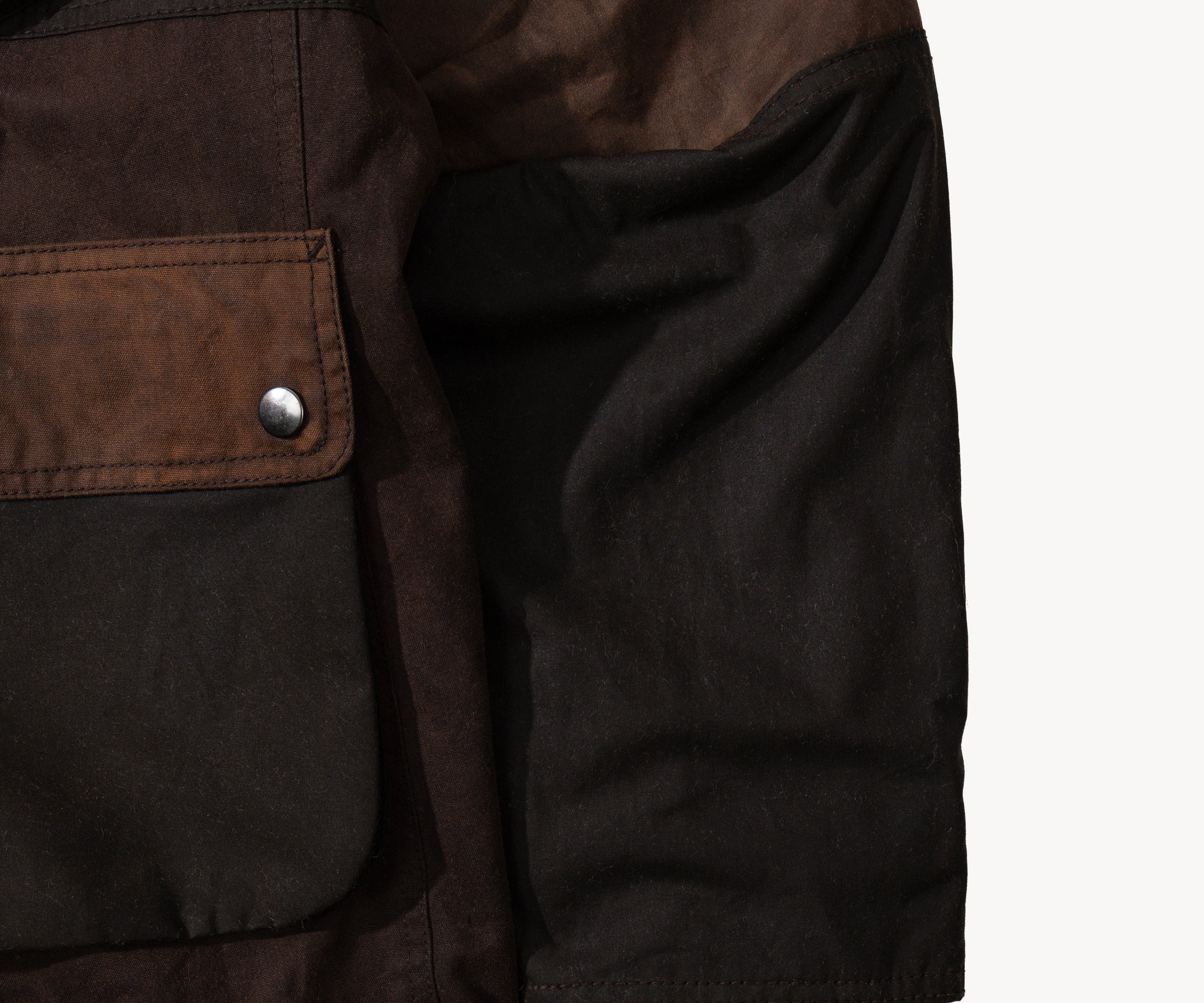 REWORK® FLY WAX JACKET - N° 033 Coats & Jackets MEDIUM / BROWN - BRUT Clothing US