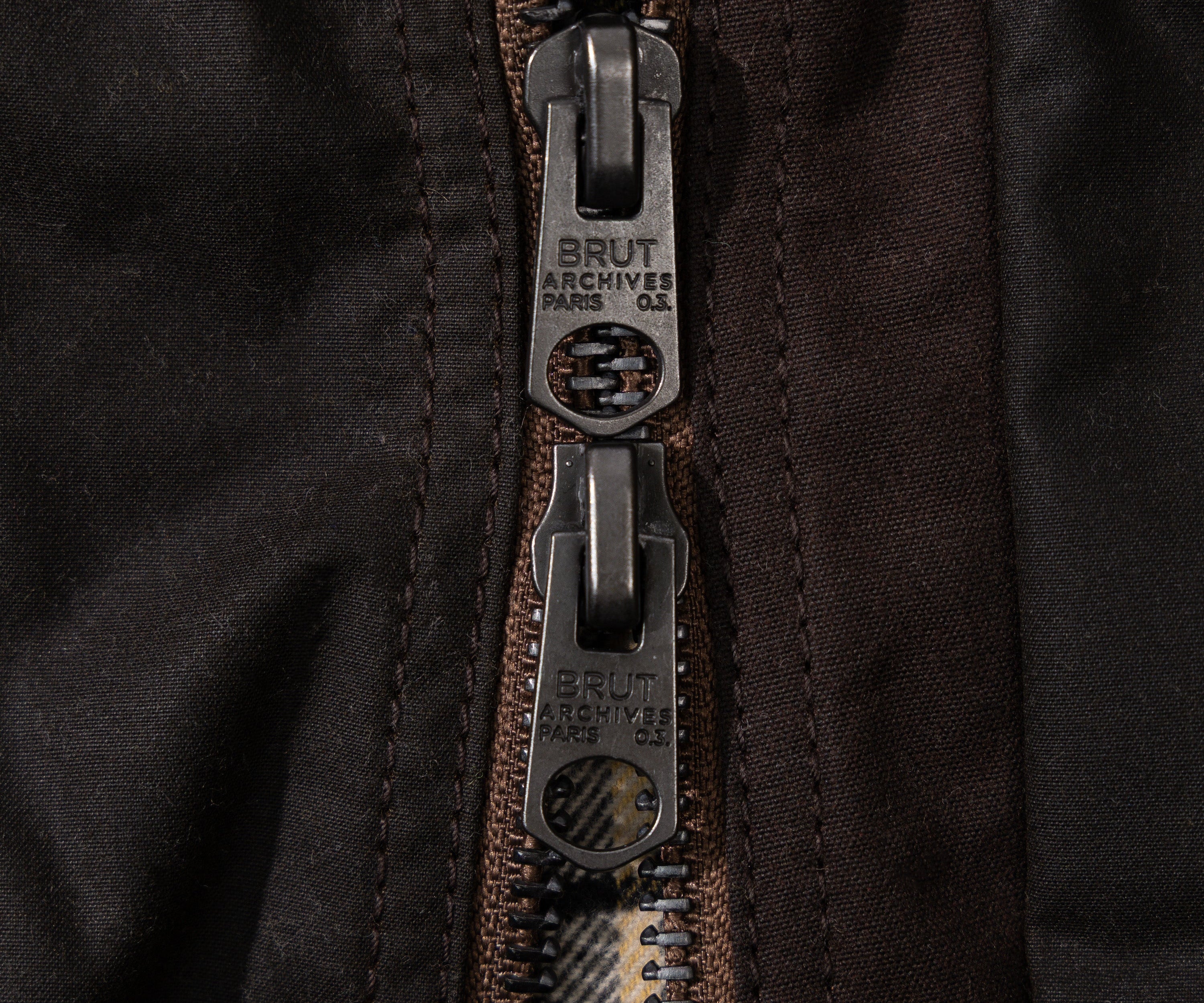 REWORK® FLY WAX JACKET - N° 033 Coats & Jackets MEDIUM / BROWN - BRUT Clothing US