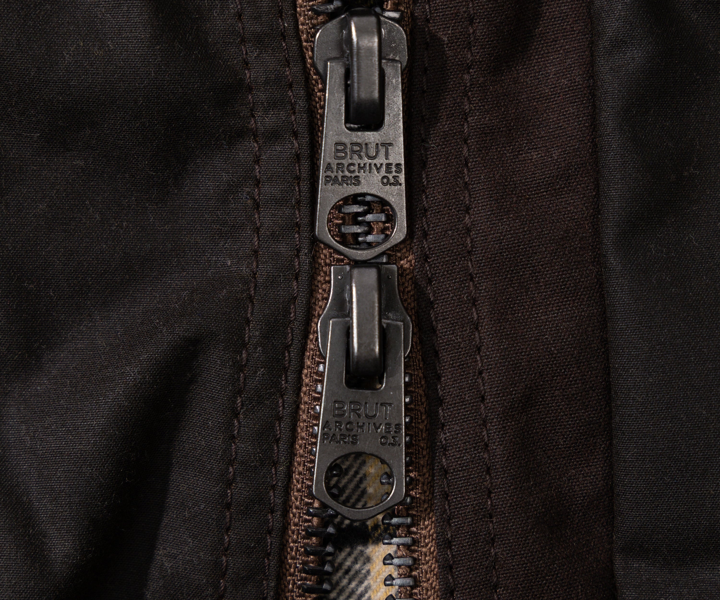 REWORK® FLY WAX JACKET - N° 033 Coats & Jackets MEDIUM / BROWN - BRUT Clothing US