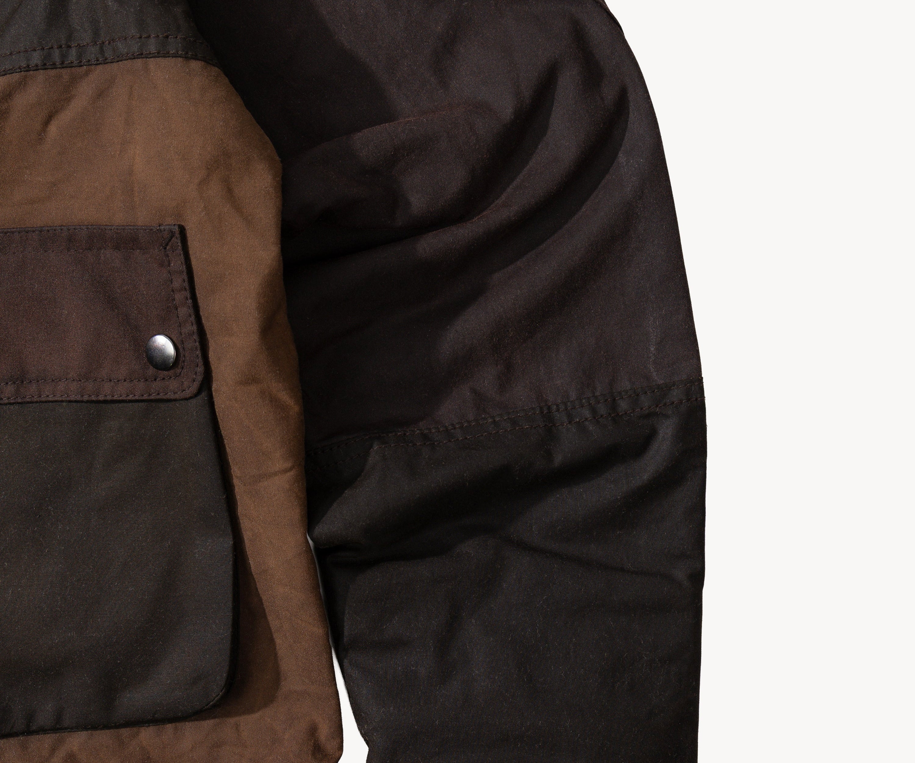REWORK® FLY WAX JACKET - N° 009 Coats & Jackets SMALL / BROWN - BRUT Clothing US