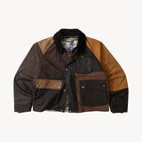 REWORK® FLY WAX JACKET - N° 010 Coats & Jackets SMALL / BROWN - BRUT Clothing US