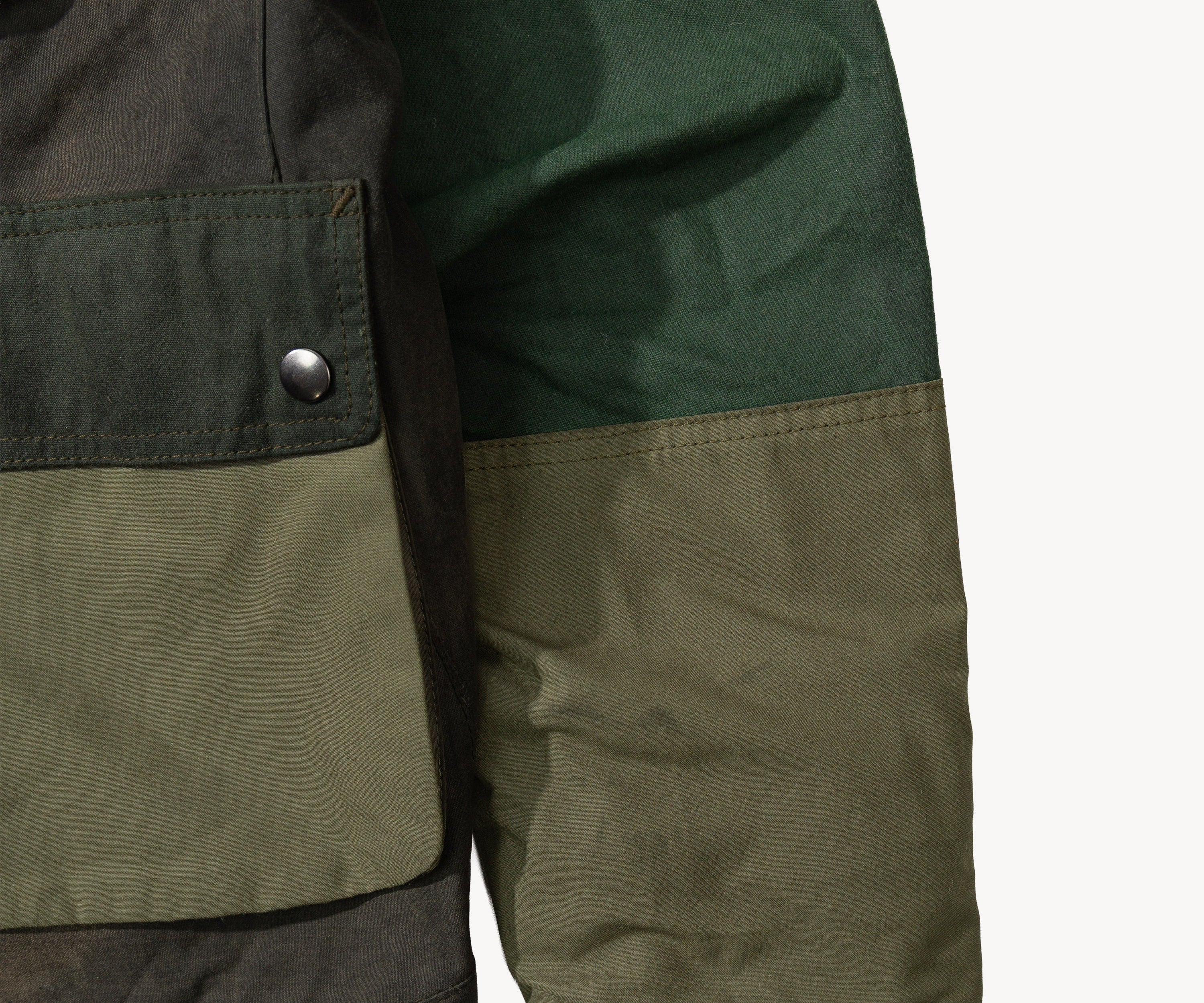 REWORK® FLY WAX JACKET - N° 004 Coats & Jackets SMALL / GREEN - BRUT Clothing US