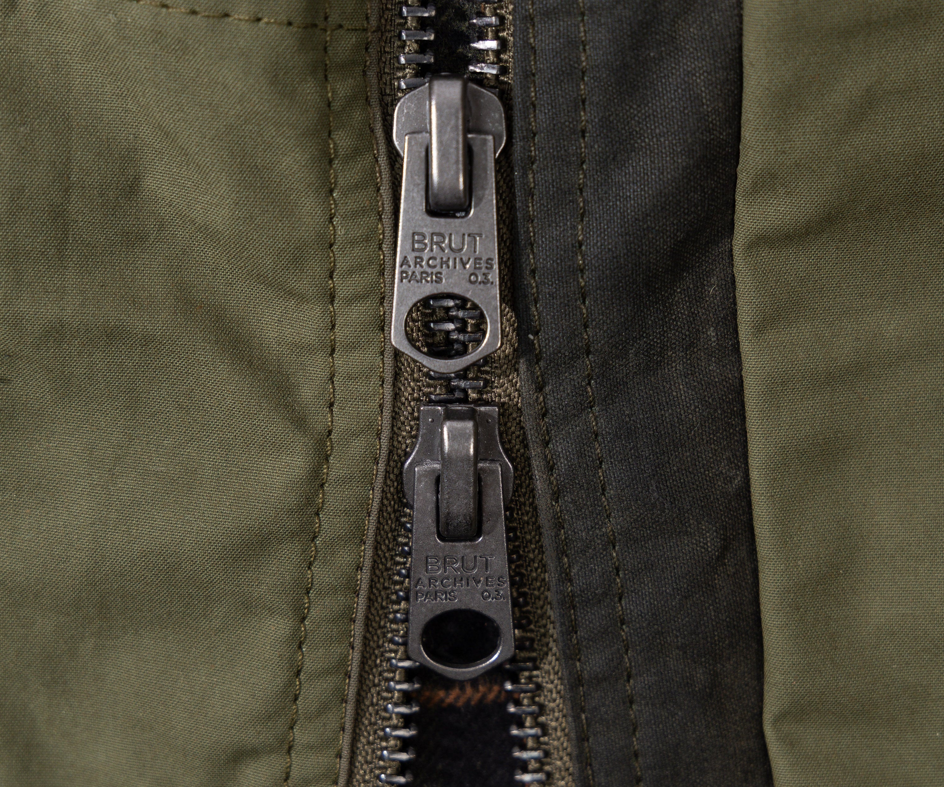 REWORK® FLY WAX JACKET - N° 004 Coats & Jackets SMALL / GREEN - BRUT Clothing US