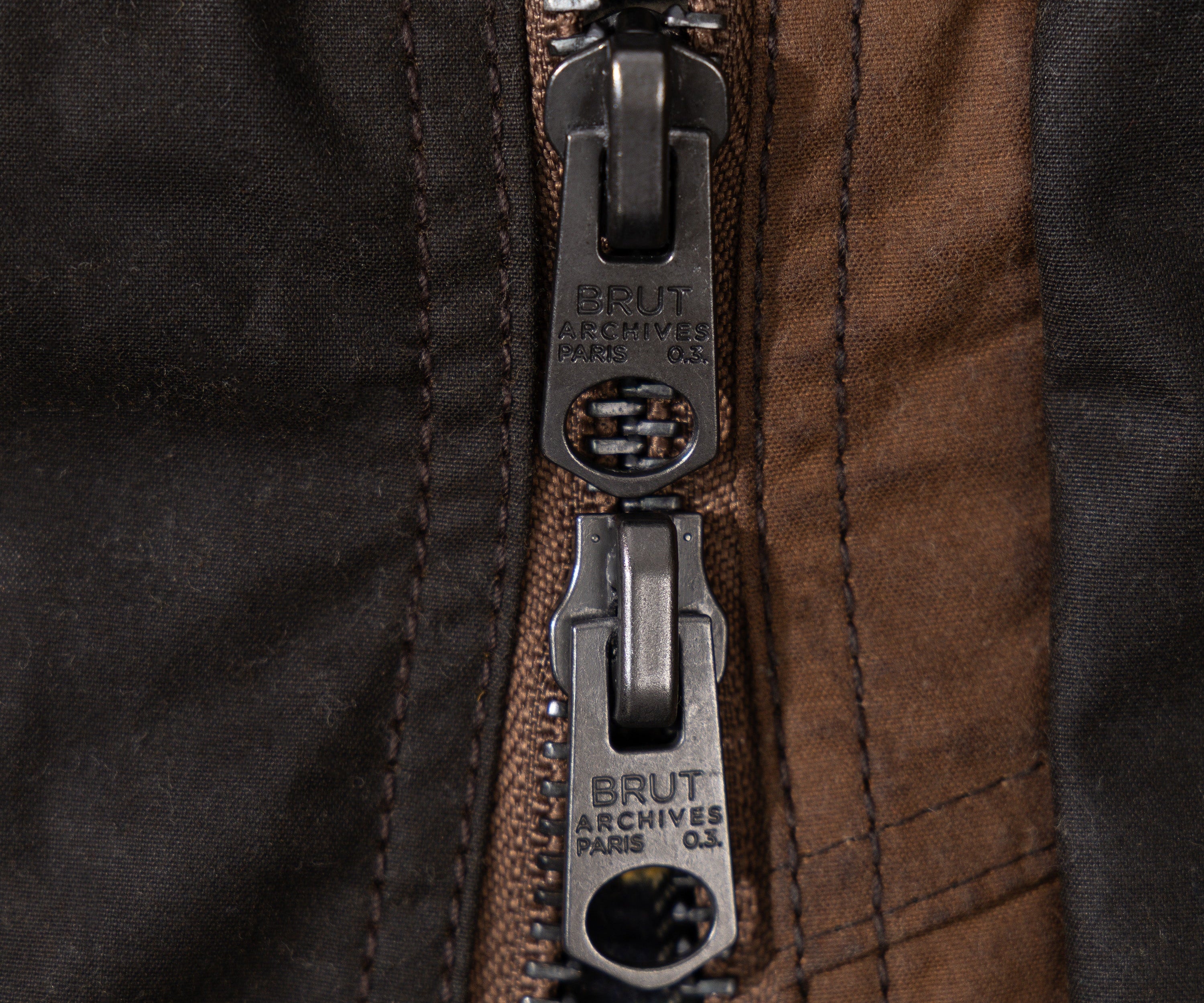 REWORK® FLY WAX JACKET - N° 010 Coats & Jackets SMALL / BROWN - BRUT Clothing US