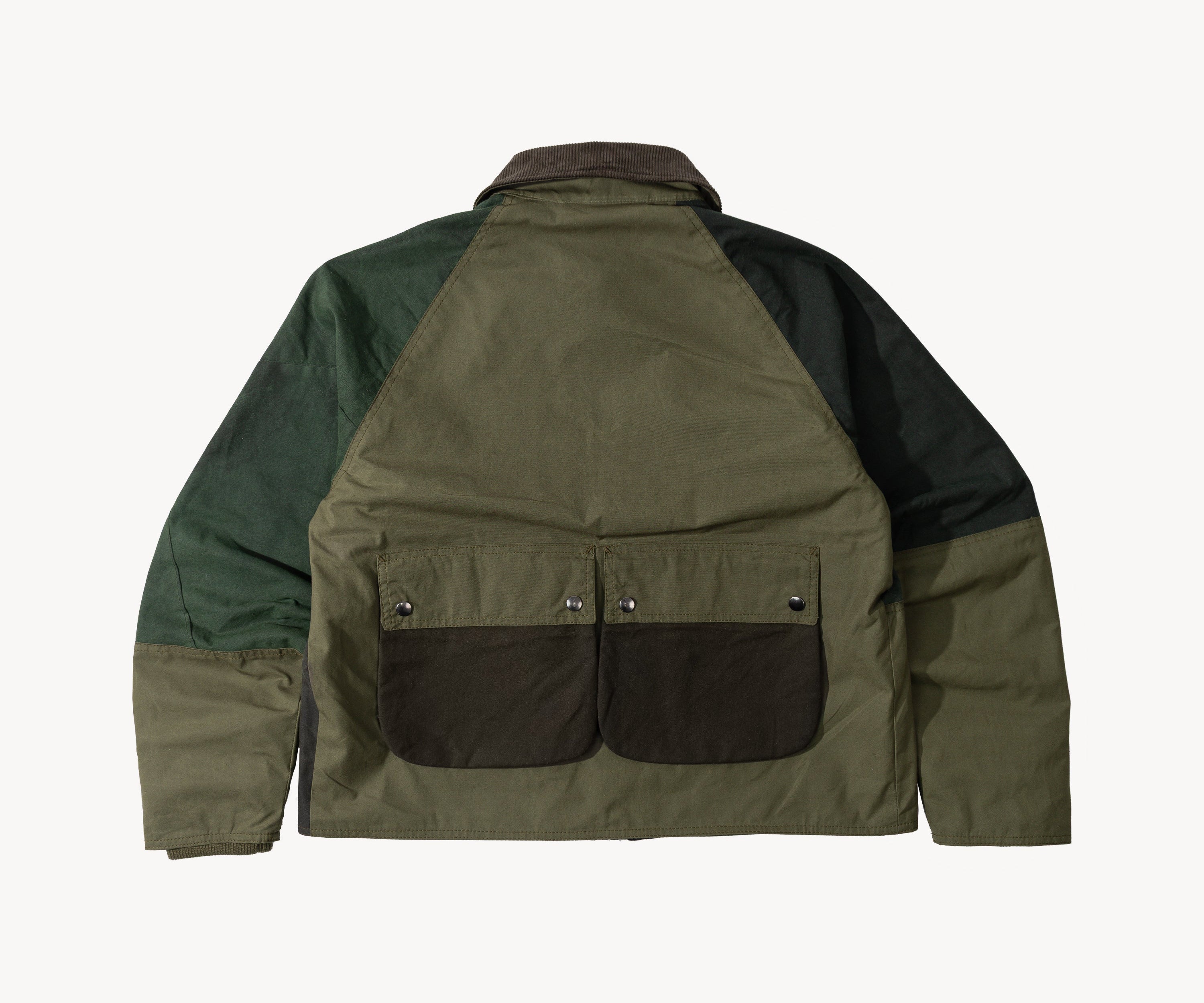 REWORK® FLY WAX JACKET - N° 004 Coats & Jackets SMALL / GREEN - BRUT Clothing US