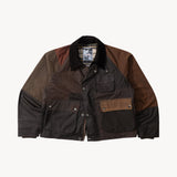REWORK® FLY WAX JACKET - N° 011 Coats & Jackets SMALL / BROWN - BRUT Clothing US