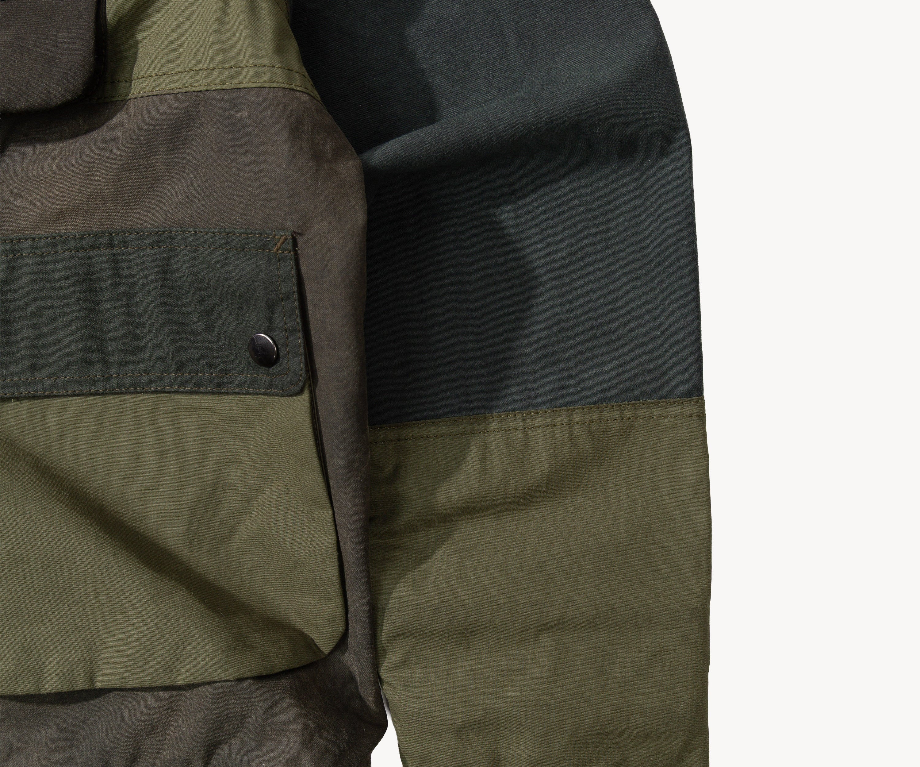 REWORK® FLY WAX JACKET - N° 005 Coats & Jackets SMALL / GREEN - BRUT Clothing US