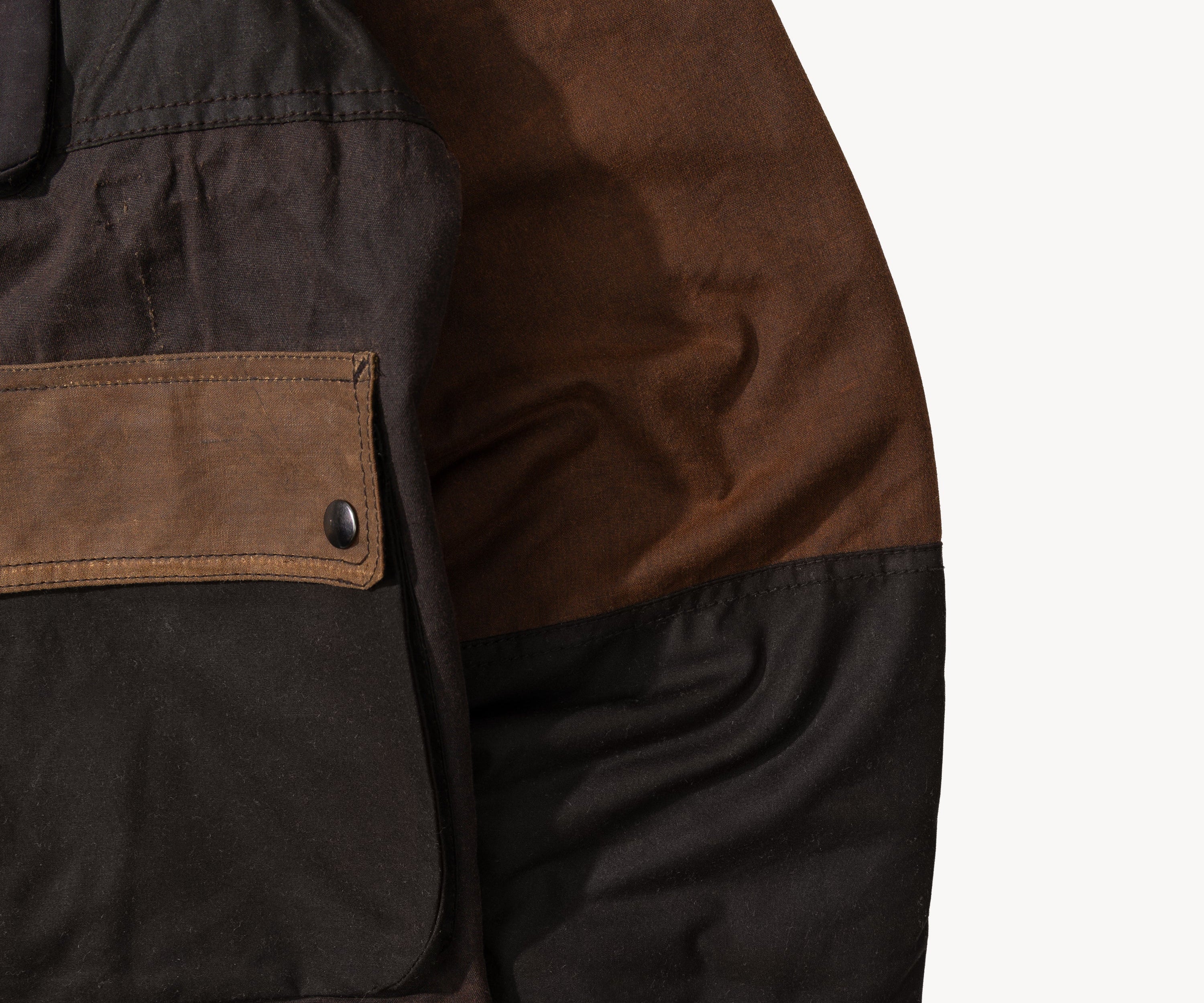 REWORK® FLY WAX JACKET - N° 011 Coats & Jackets SMALL / BROWN - BRUT Clothing US