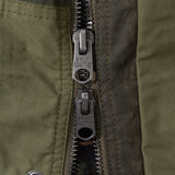 REWORK® FLY WAX JACKET - N° 005 Coats & Jackets SMALL / GREEN - BRUT Clothing US