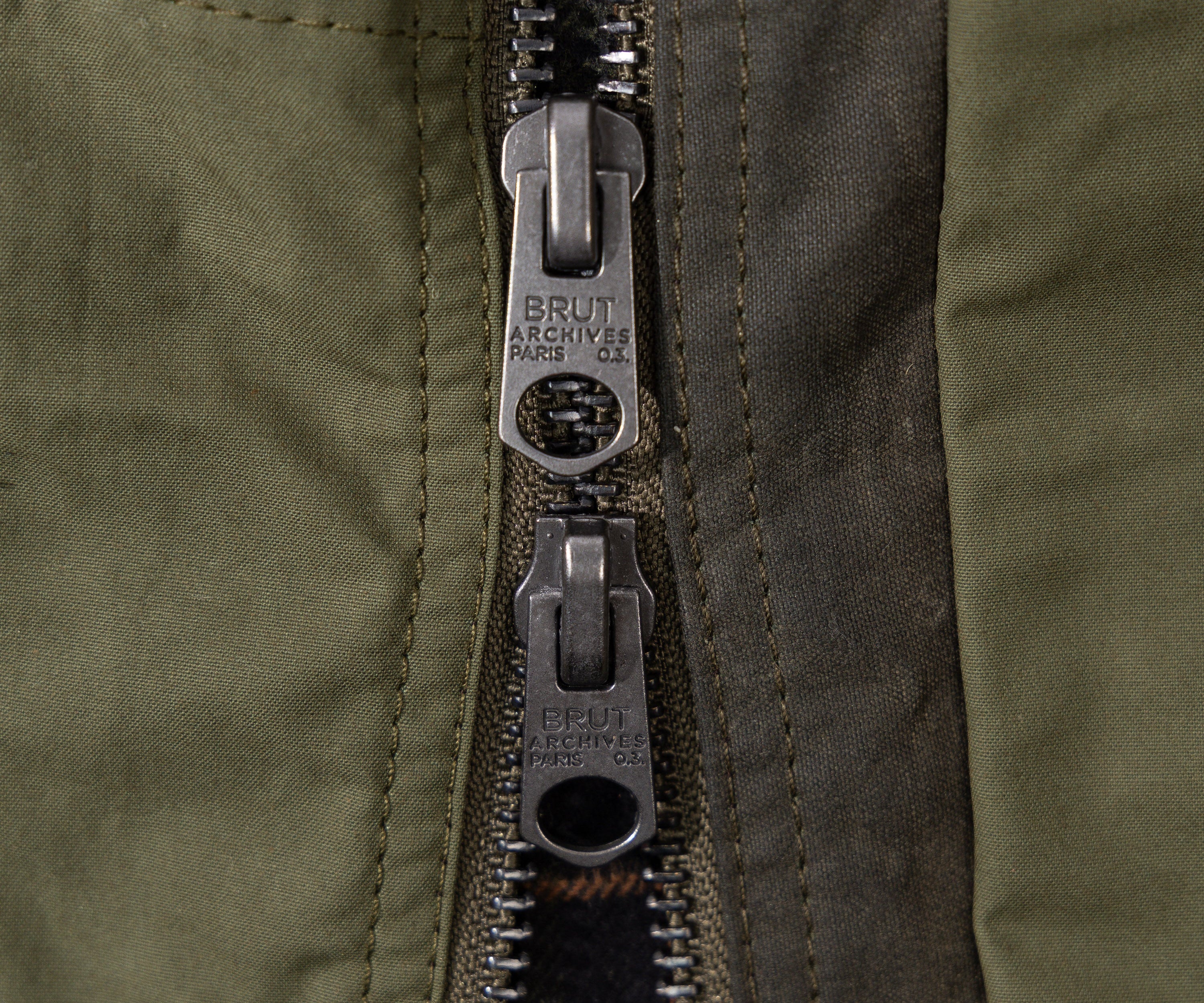 REWORK® FLY WAX JACKET - N° 005 Coats & Jackets SMALL / GREEN - BRUT Clothing US