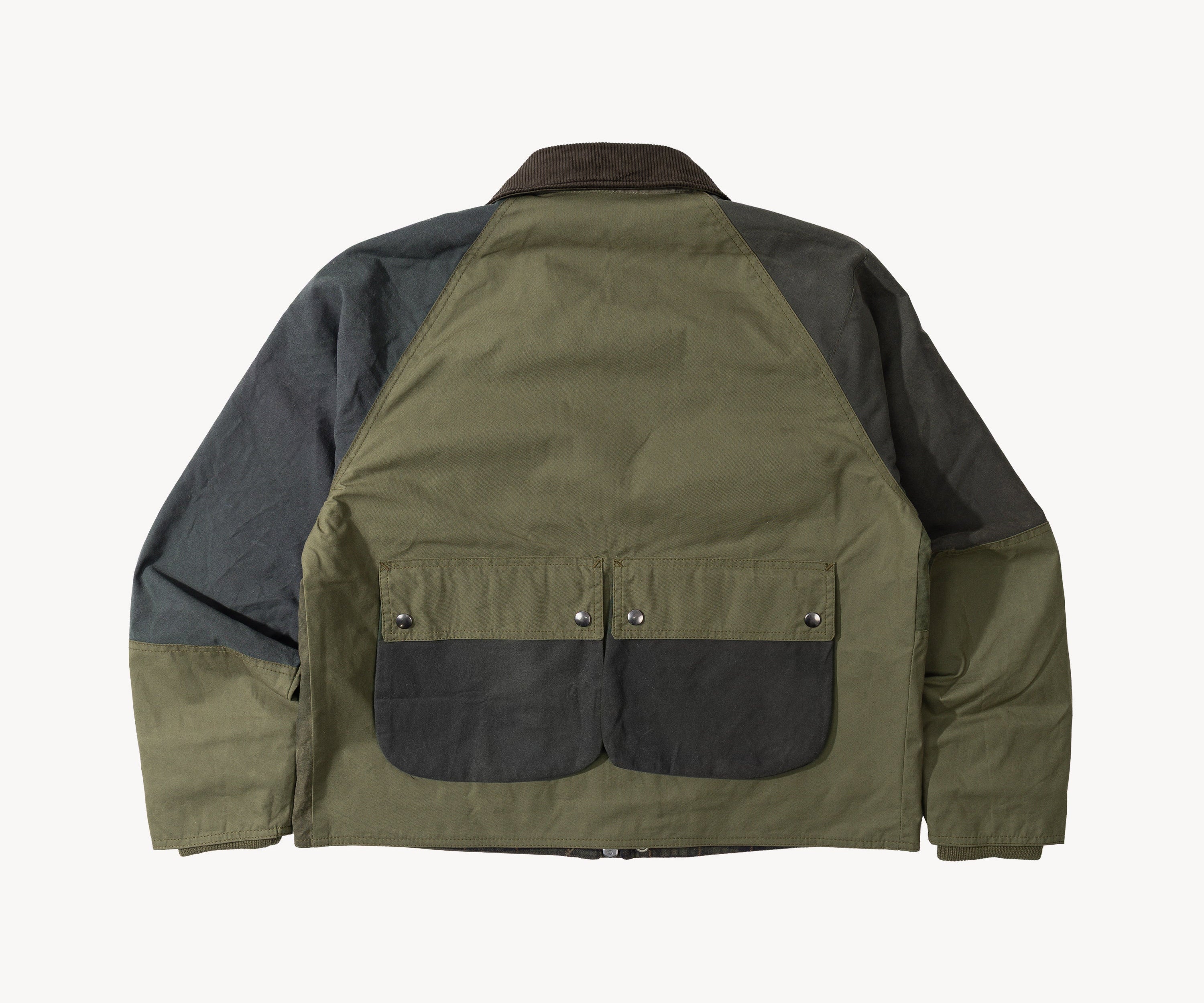 REWORK® FLY WAX JACKET - N° 005 Coats & Jackets SMALL / GREEN - BRUT Clothing US