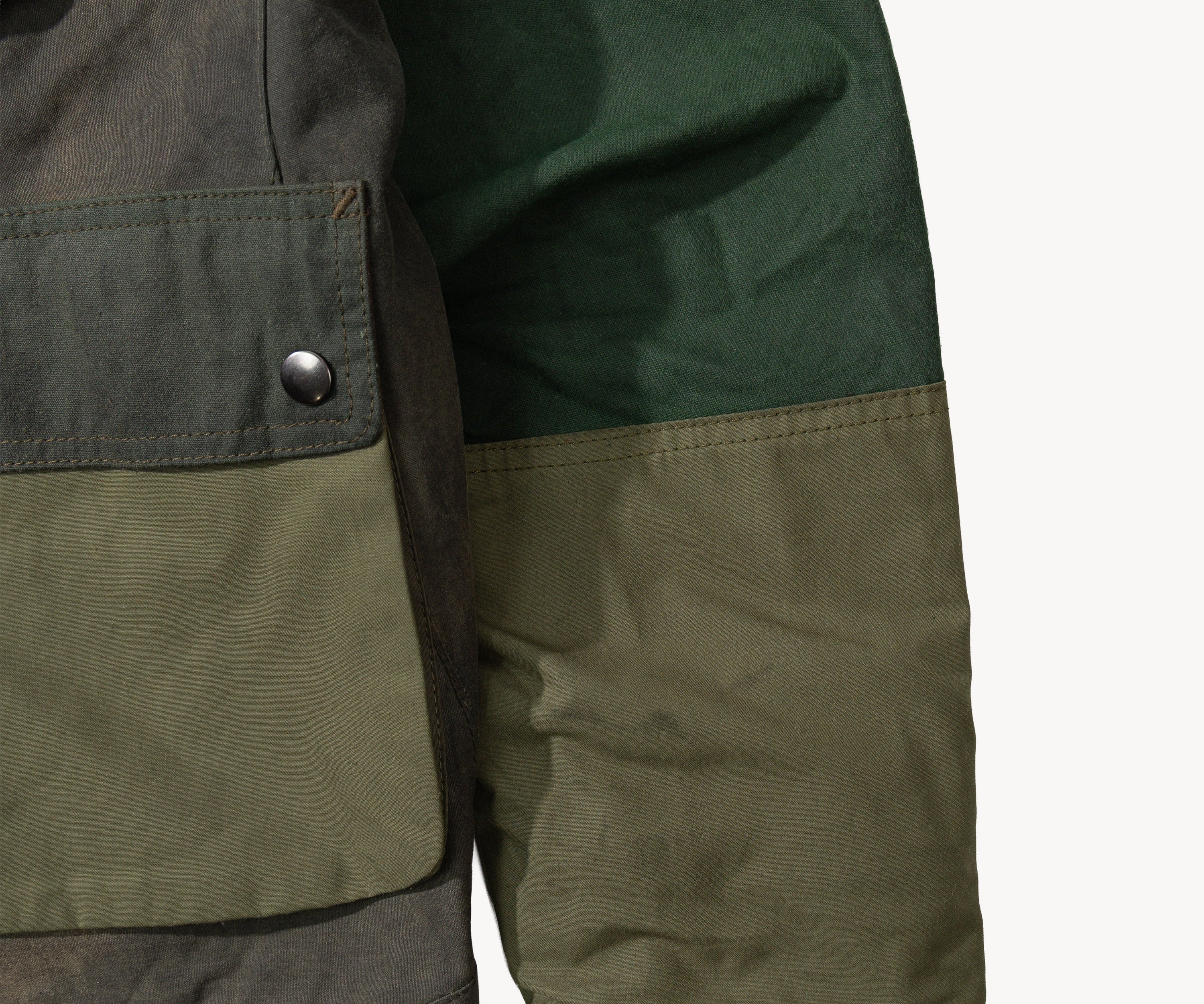 REWORK® FLY WAX JACKET - N° 006 Coats & Jackets SMALL / GREEN - BRUT Clothing US