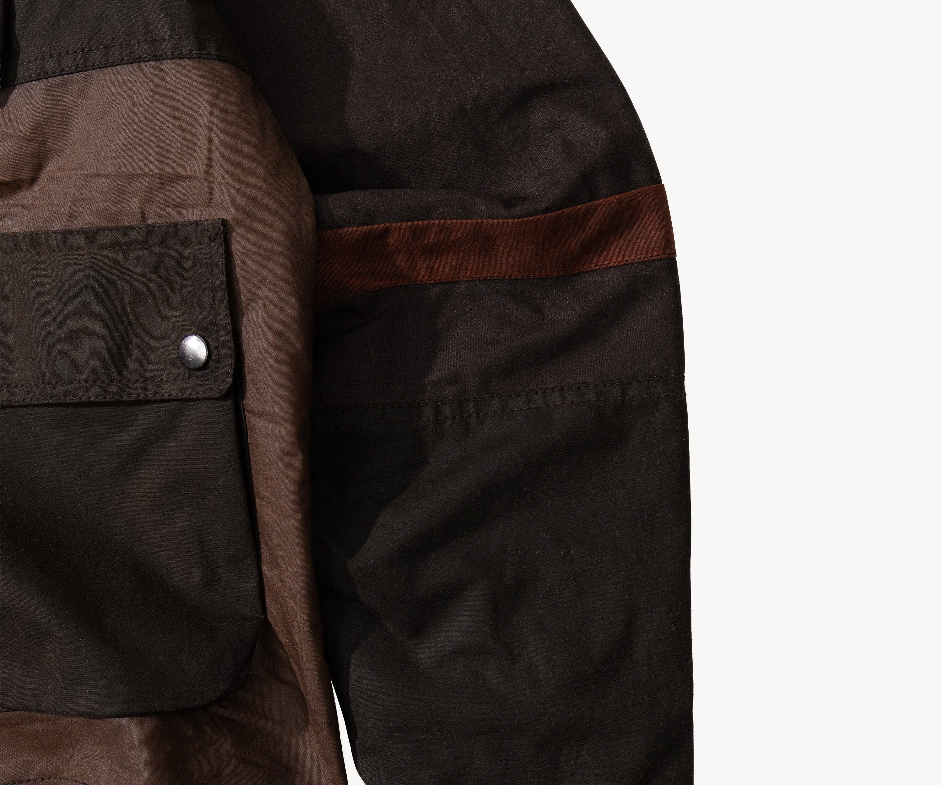 REWORK® FLY WAX JACKET - N° 012 Coats & Jackets SMALL / BROWN - BRUT Clothing US